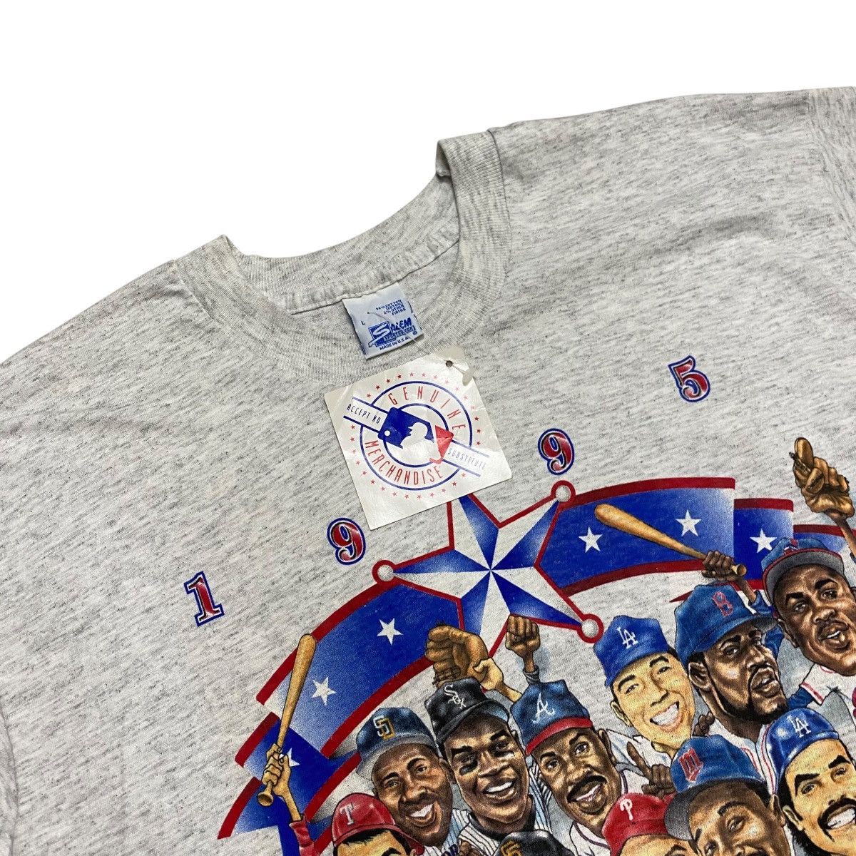 Vintage Deadstock 💥💥Vintage 90 MLB Texas Ranjer tee Size US L / EU 52-54 / 3 - 8 Thumbnail