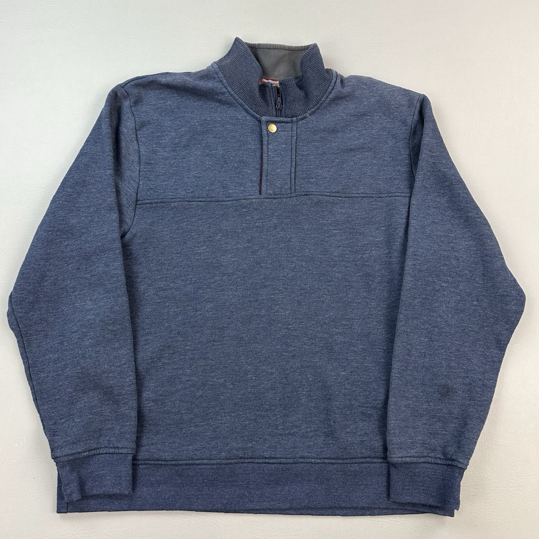 Orvis VINTAGE Orvis Pullover Sweatshirt 1/4 Zip Mens XL Blue Outdoor Casual Logo Embroidered Mock Neck Sportswear Size US XL / EU 56 / 4 - 2 Thumbnail