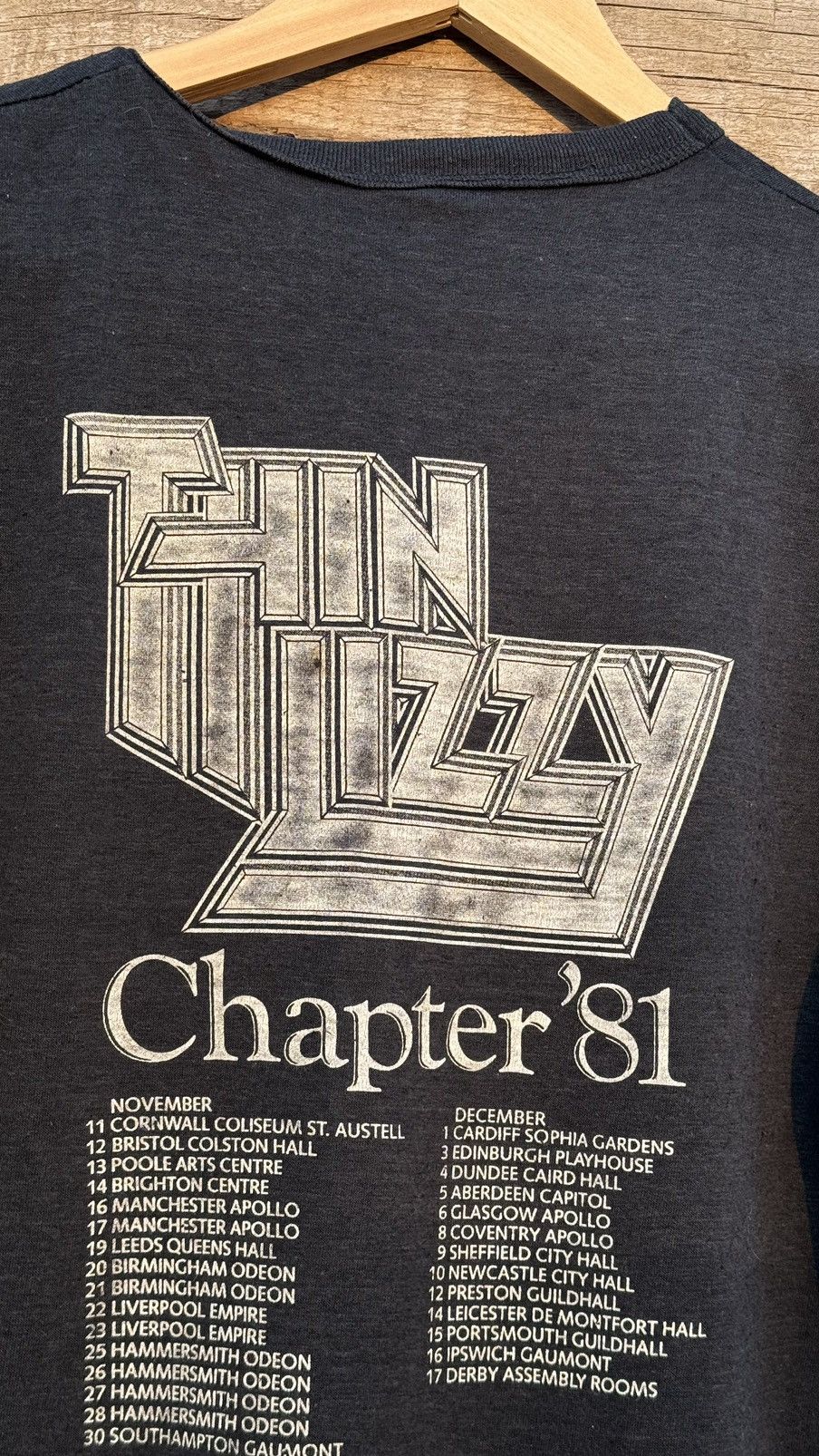 Band Tees × Vintage 1981 Thin Lizzy Renegade Vintage UK Band Rock Tour t-shirt Size US S / EU 44-46 / 1 - 11 Thumbnail