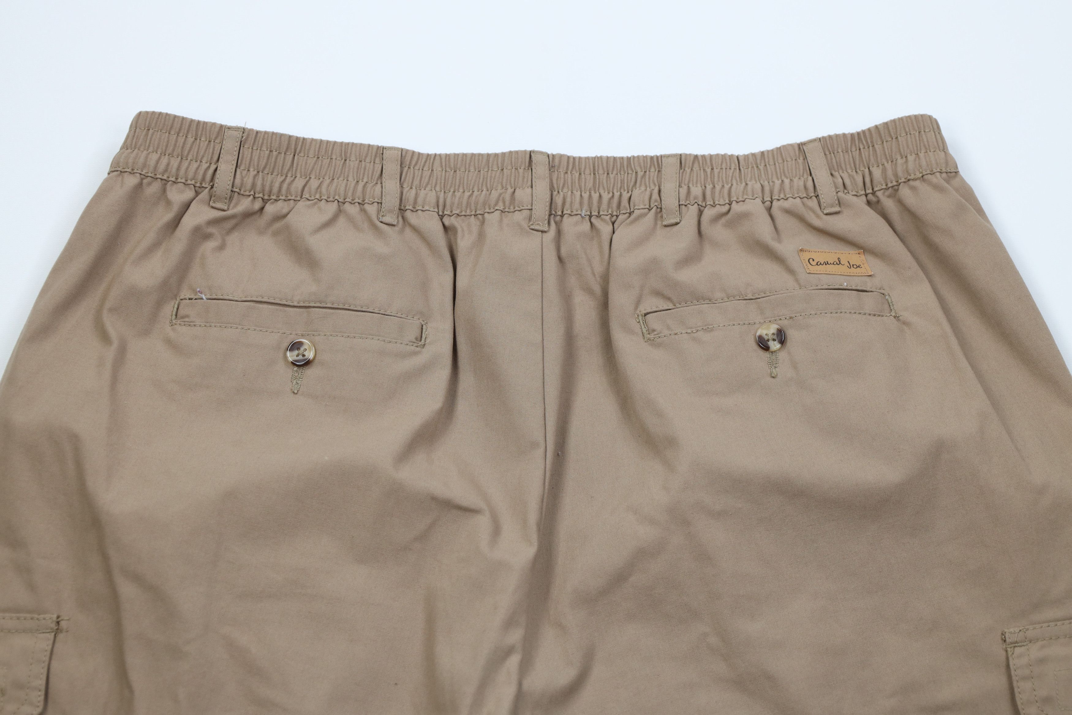 Vintage Vintage 90s Streetwear Baggy Wide Leg Cargo Pants Khaki Size US 44 / EU 60 - 10 Thumbnail