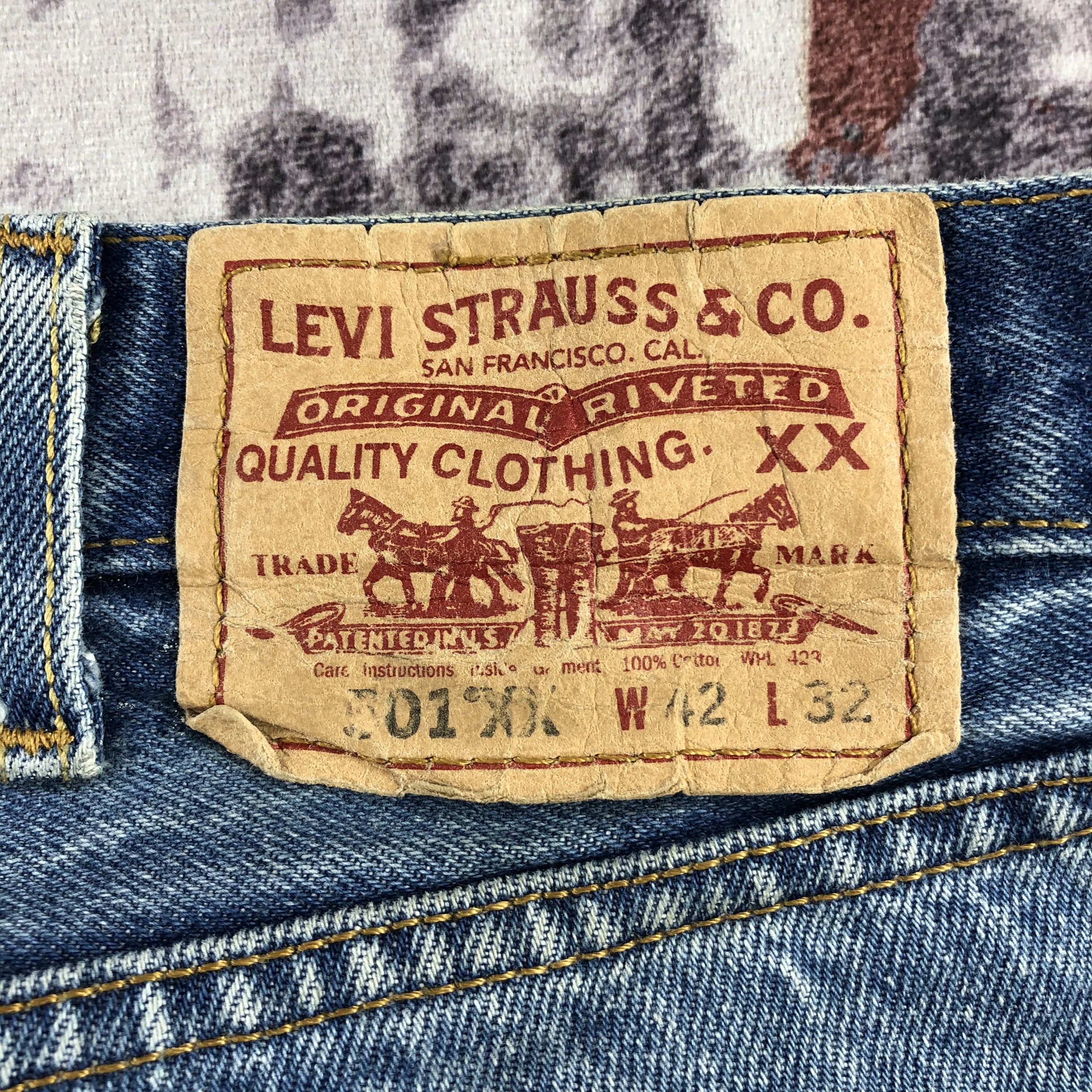 Levi's Vintage Blue Wash Levis 501 Jeans-JM3132 Size US 41 - 6 Thumbnail