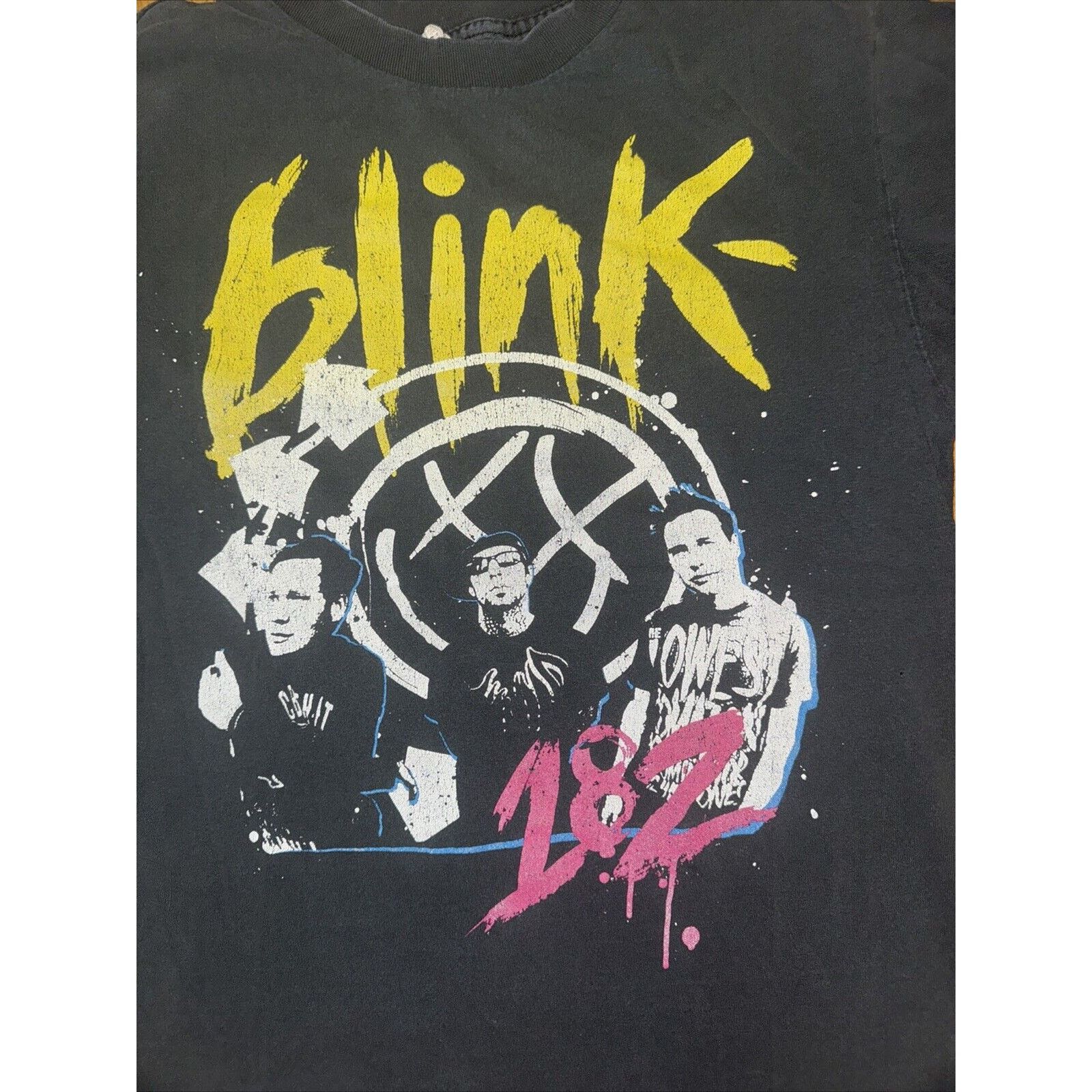 Band Tees × Vintage Vintage Blink 182 T-Shirt Black 19x24 Small Size US S / EU 44-46 / 1 - 2 Thumbnail