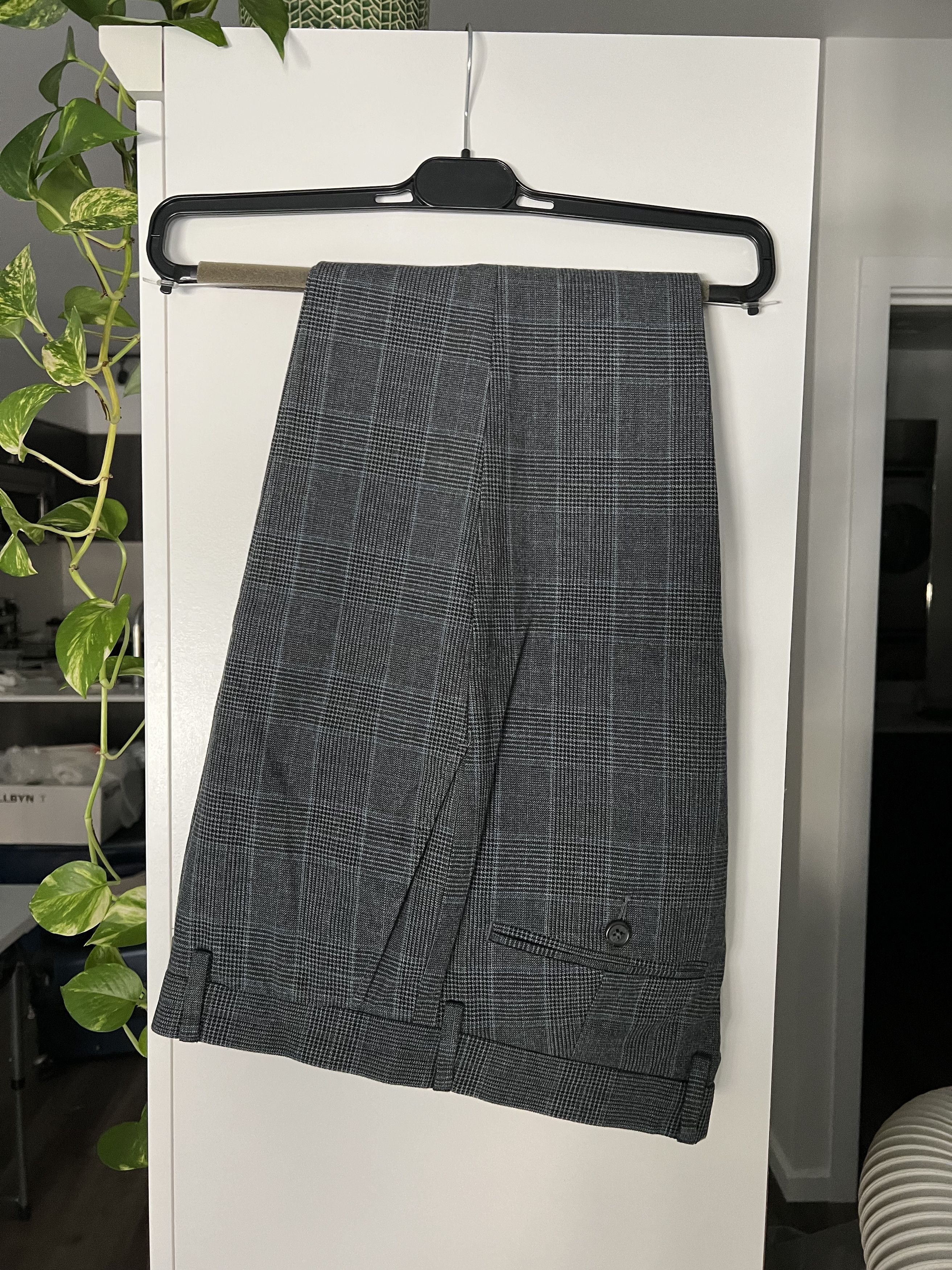 J.Crew Ludlow Checkered Gray Pants Size US 30 / EU 46 - 1 Thumbnail