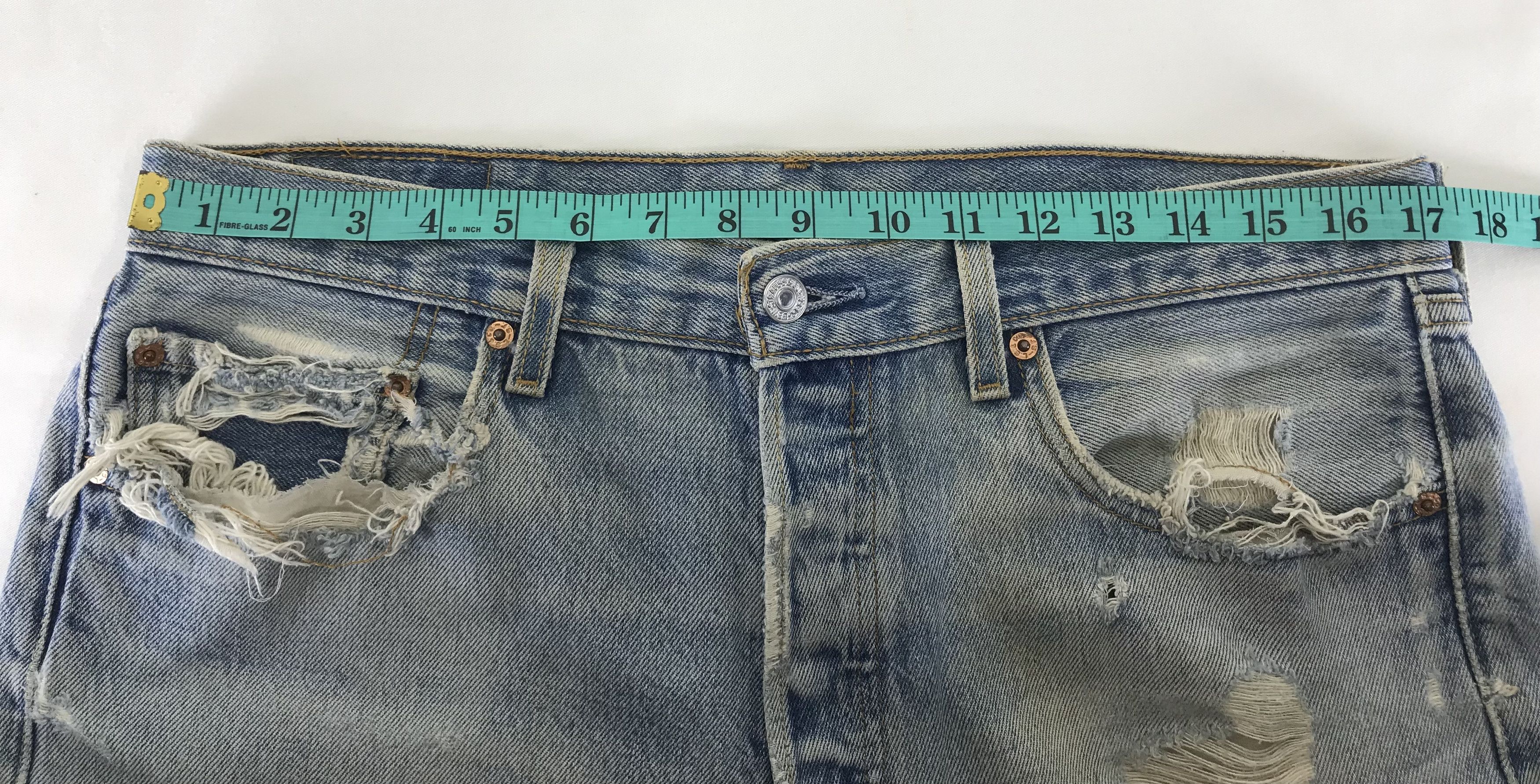 Levi's Vintage Levi's 501 Jeans Rusty Blue Distressed Denim Size US 34 / EU 50 - 16 Thumbnail