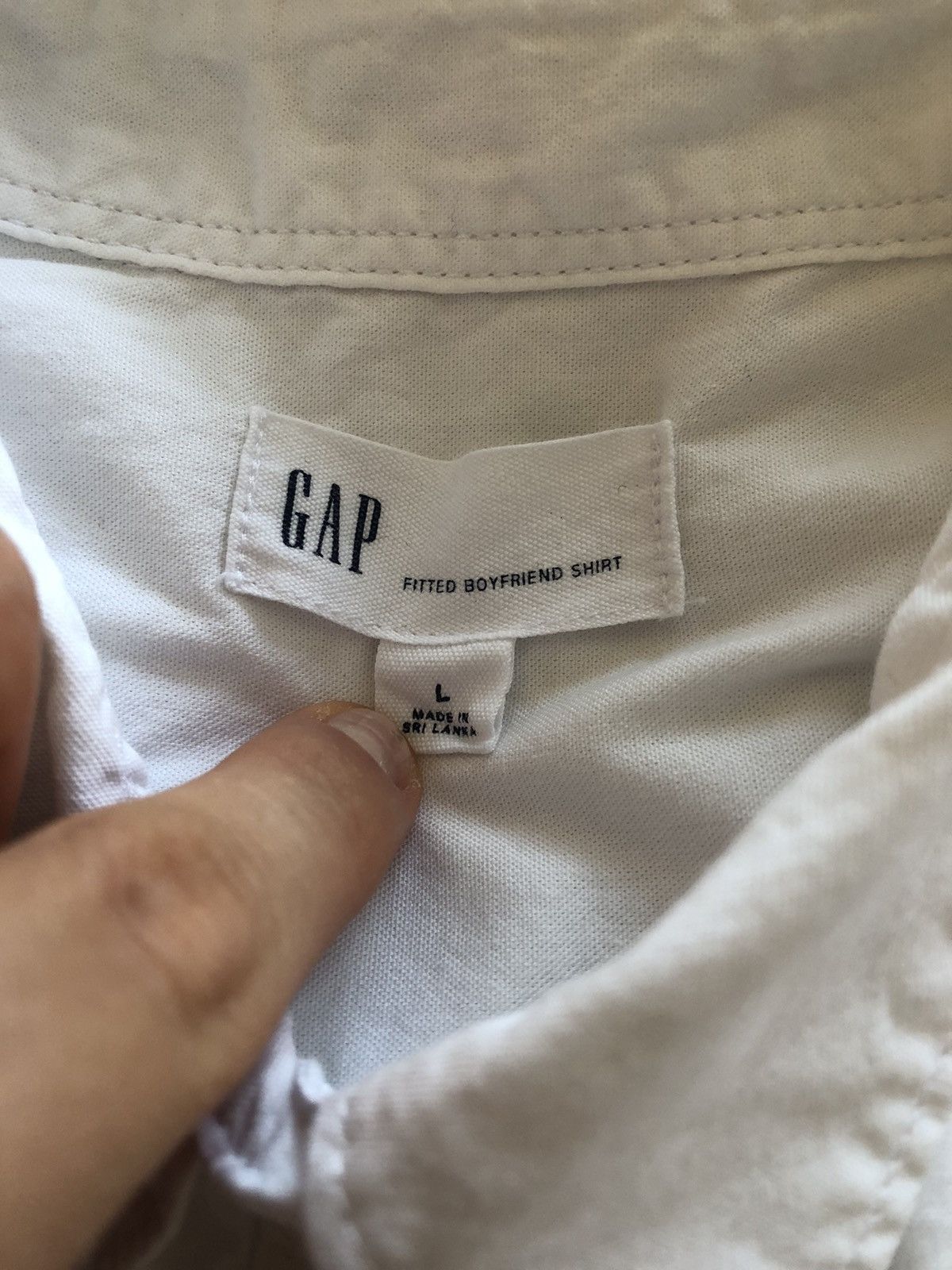 Gap GAP FITTED BOYFRIEND SHIRT BUTTON UP Size US L / EU 52-54 / 3 - 2 Thumbnail