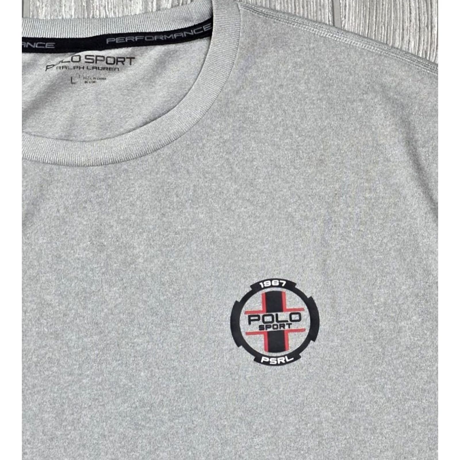 Polo Ralph Lauren Polo Sport Ralph Lauren Shirt Men Large Gray Long Sleeve Performance T Active Shirt Size US L / EU 52-54 / 3 - 5 Thumbnail
