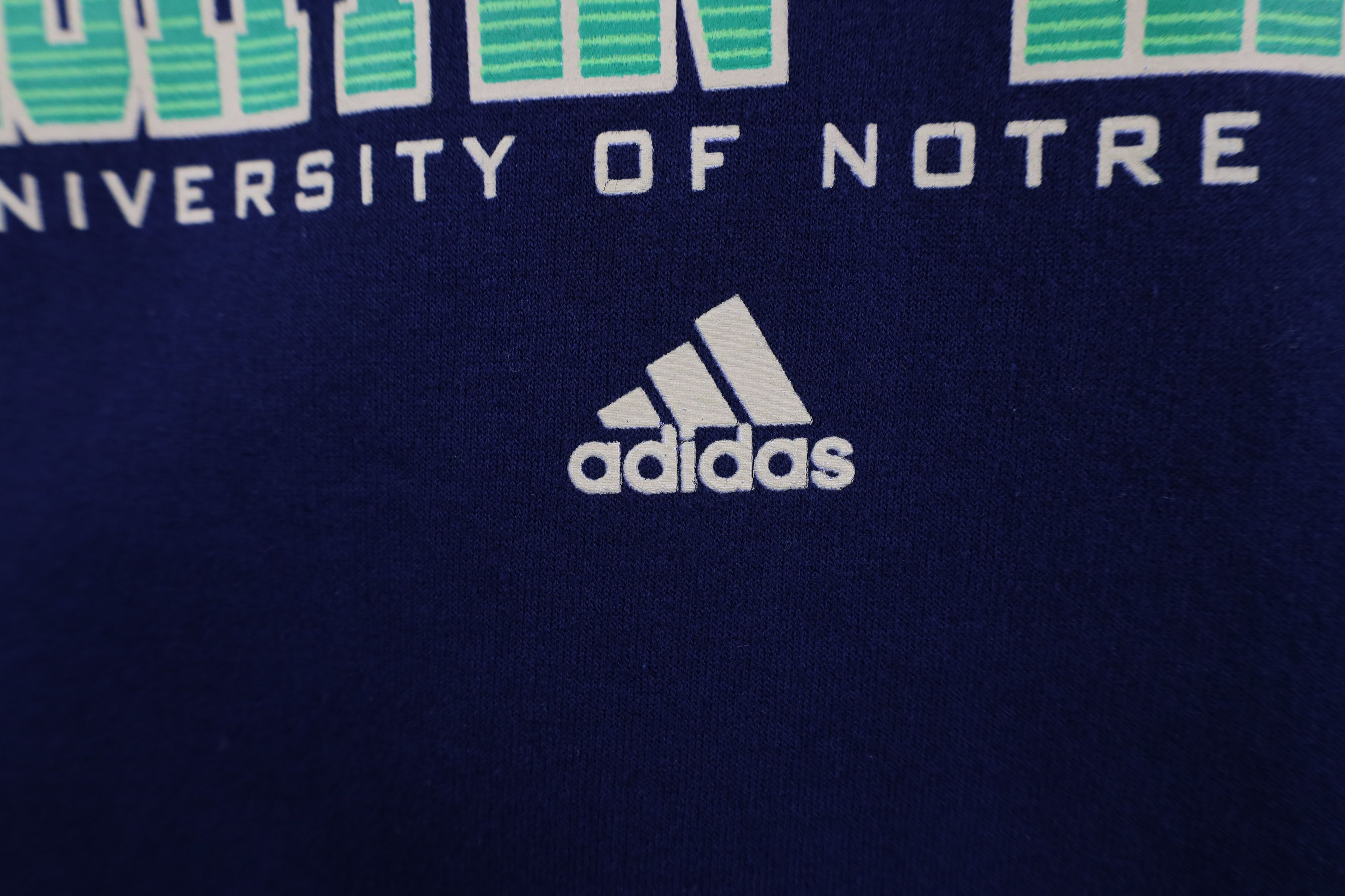 Adidas Vintage Y2K Adidas Notre Dame University Hoodie Sweatshirt Size US XL / EU 56 / 4 - 5 Thumbnail