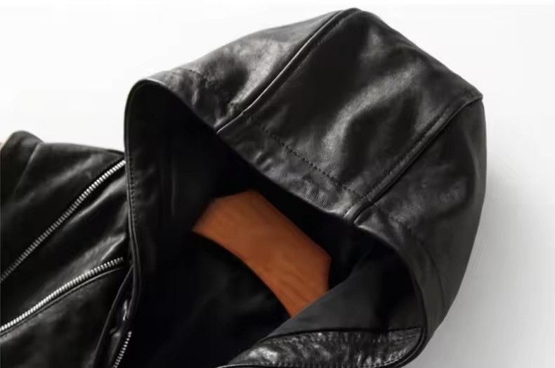 Japanese Brand × Leather Elegant Cool Black Pu Leather Vest Hoodie Size US XL / EU 56 / 4 - 7 Thumbnail