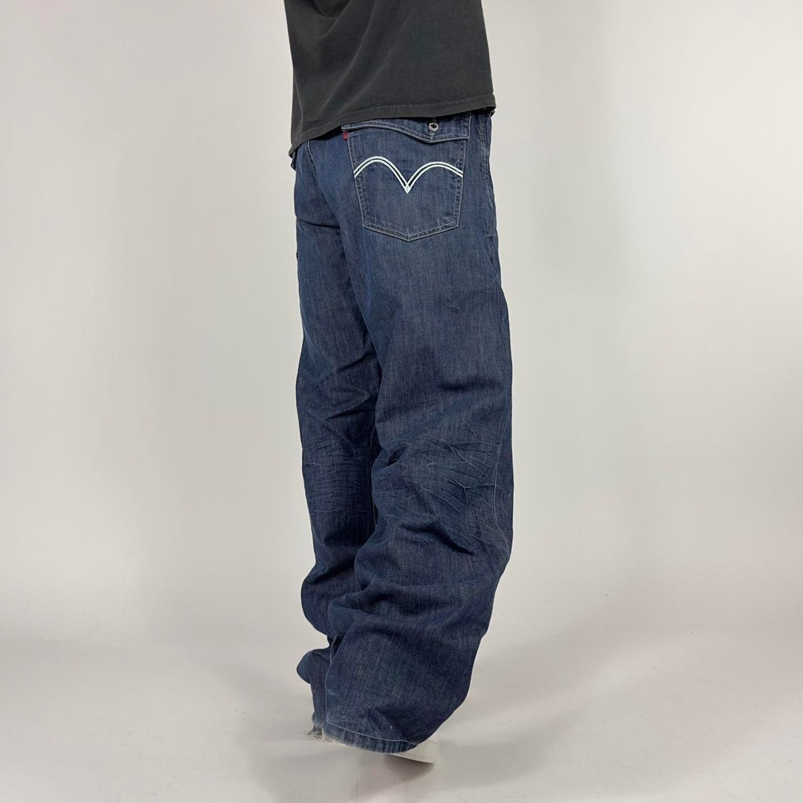 Levi's × StraightFaded Y2k Levi's Wide-Leg Baggy Streetwear Skater Denim Jeans Size US 38 / EU 54 - 1 Thumbnail