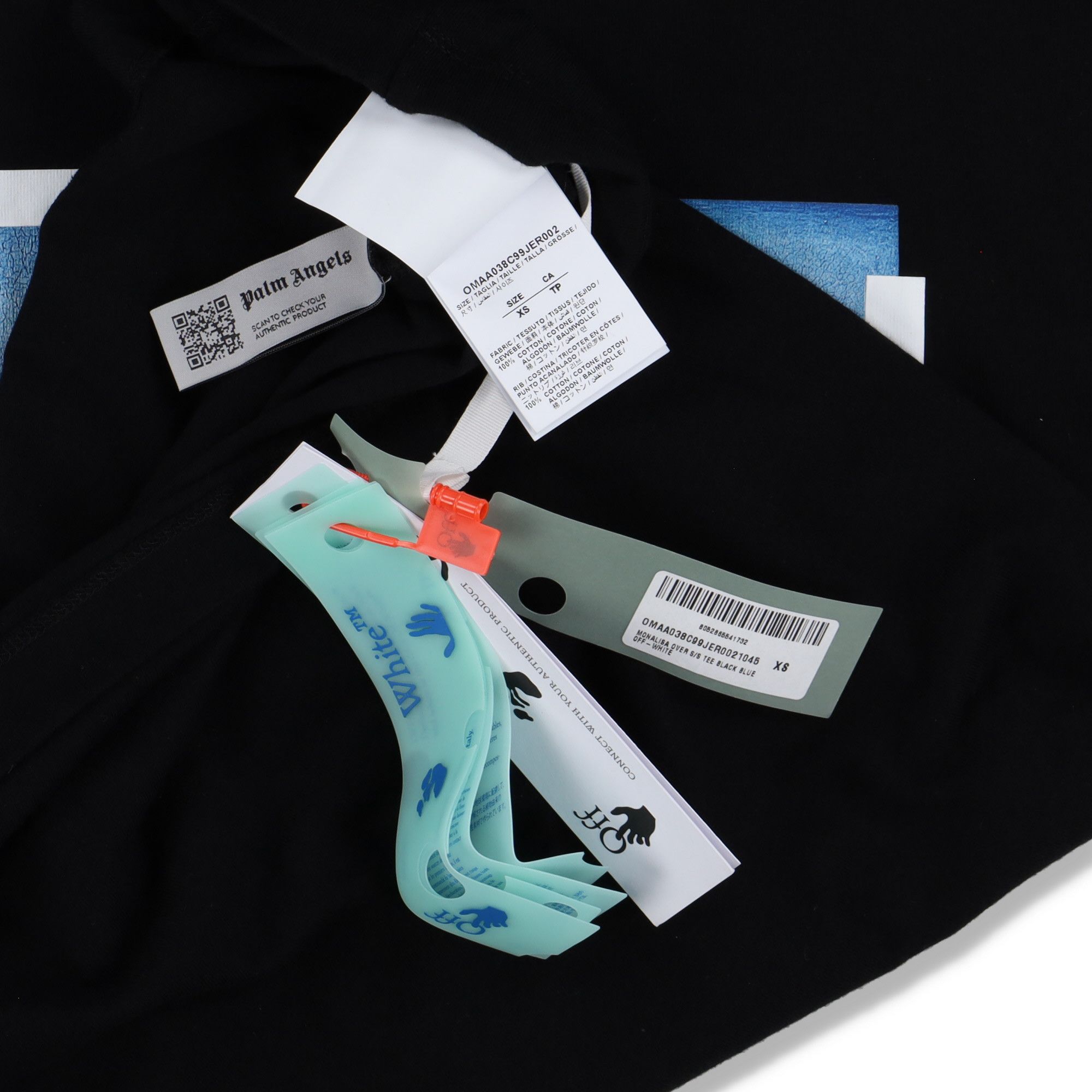 Off-White Black Mona Lisa Logo Oversized T-shirt Size US XS / EU 42 / 0 - 6 Thumbnail