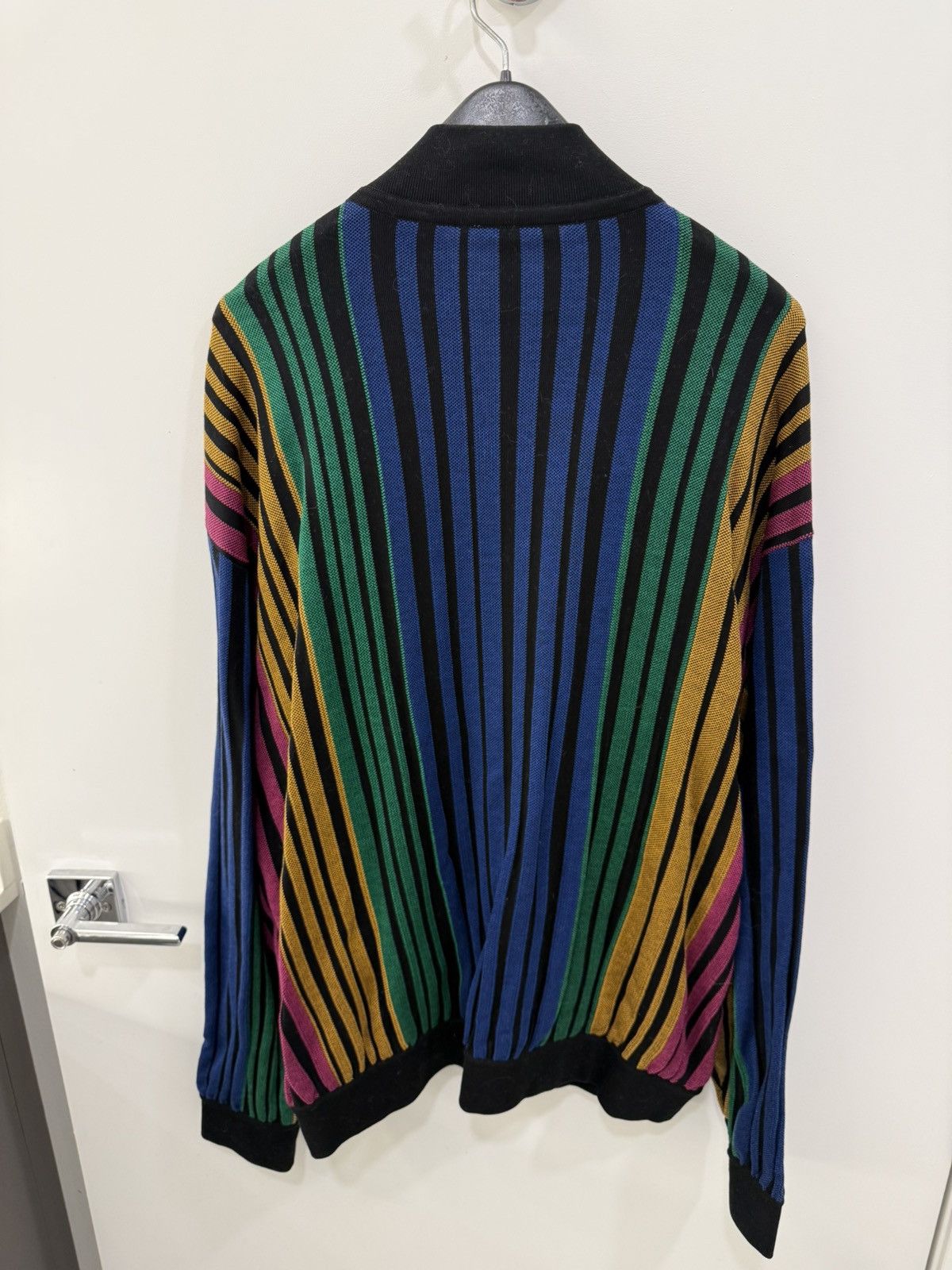 Balmain Balmain Paris Multicolor Striped Knit Bomber Jacket Size US L / EU 52-54 / 3 - 2 Thumbnail