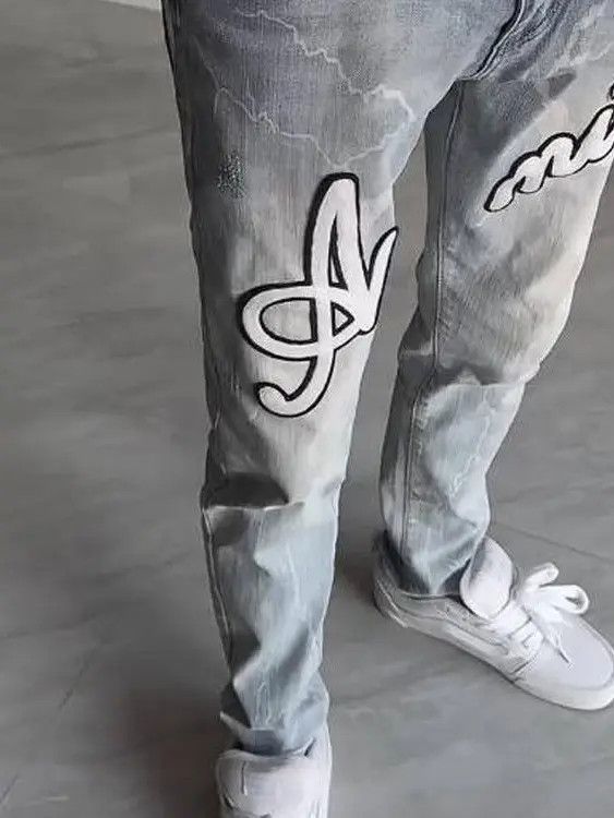 Japanese Brand × Jean Retro high street straight leg wide leg jeans Size US 32 / EU 48 - 3 Thumbnail