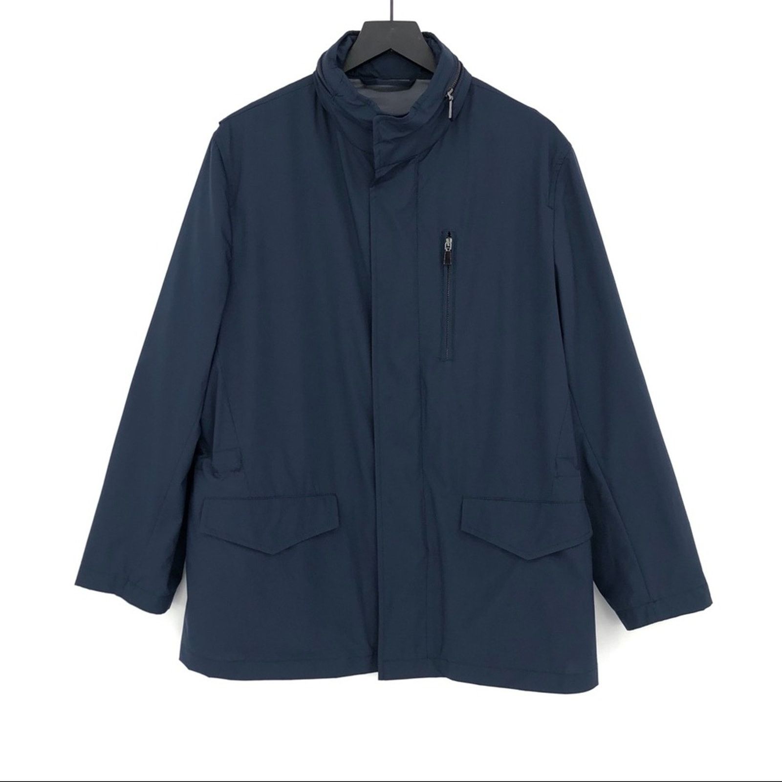 image of Manto Freccia Travel Project Packable Jacket Navy L in Blue, Men's (Size Large)