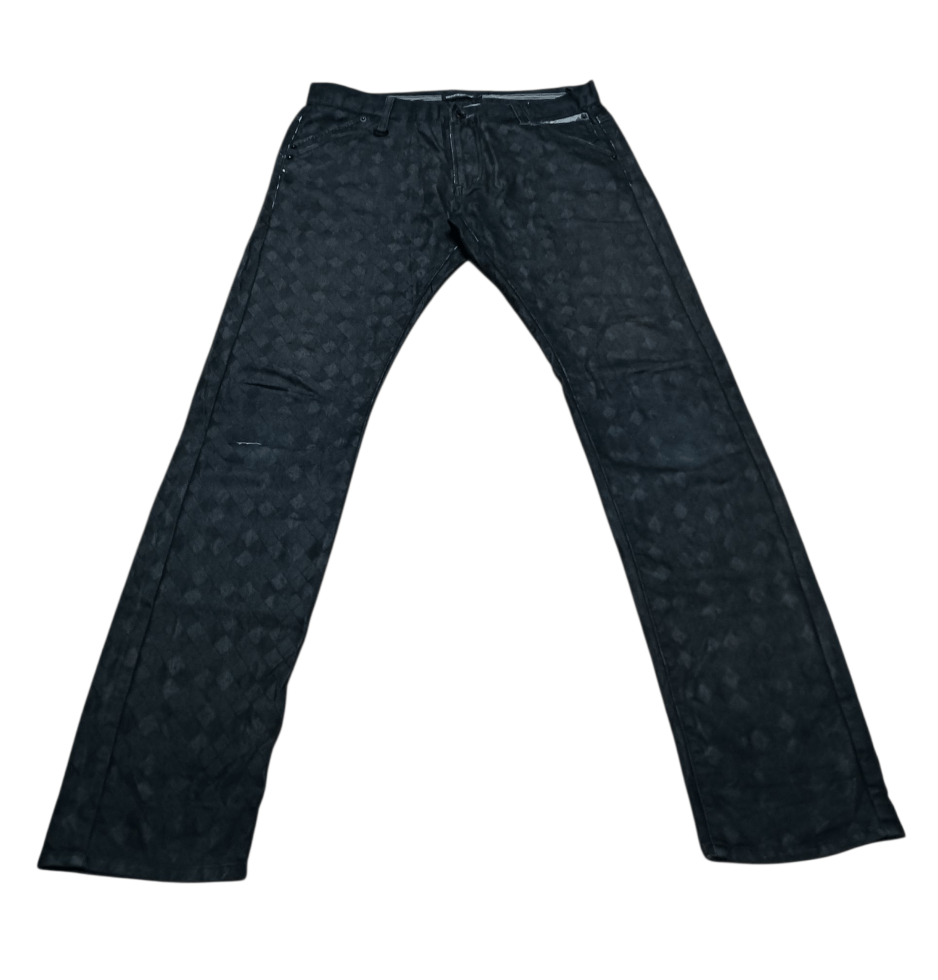 semanticdesign Semanticdesign Black Diamond Pattern Jeans Size US 34 / EU 50 - 3 Thumbnail