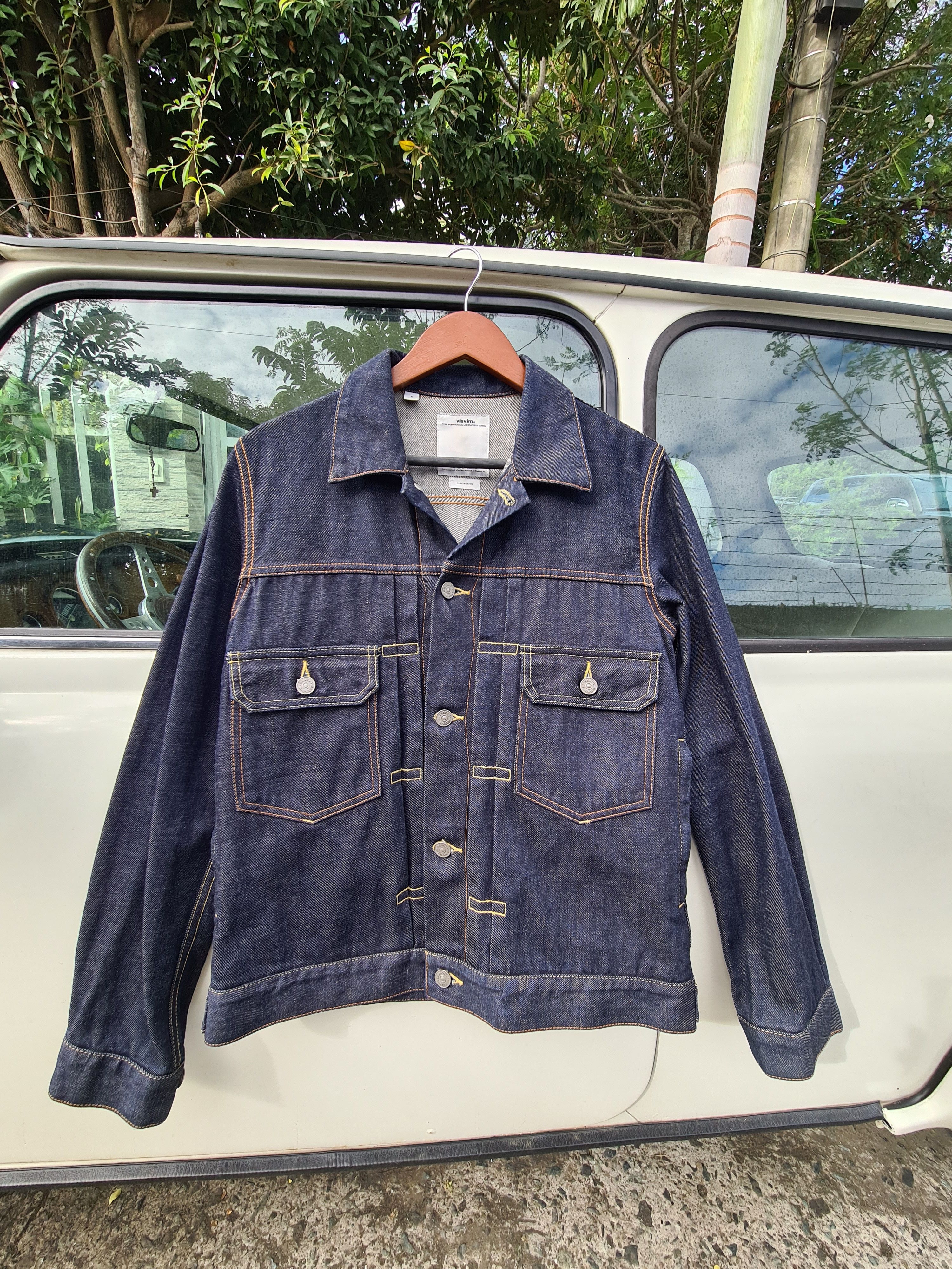 image of Visvim 101Jkt Unwashed in Indigo, Men's (Size Small)