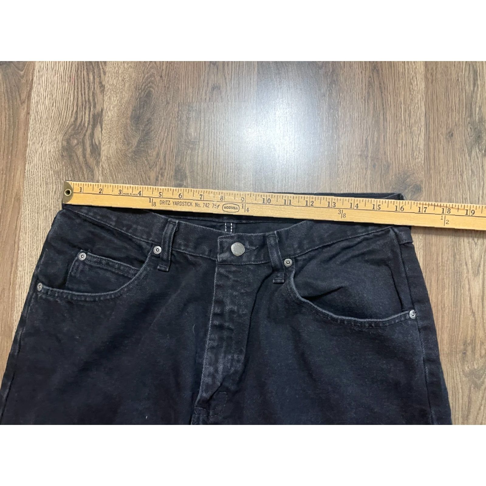 Wrangler Wrangler Jeans Men's 34x34 Black Denim Straight Leg Dark Wash Pocket 5-Pocket Design Regular Rise Inseam 34 Jeans Mens Size US 34 / EU 50 - 6 Thumbnail