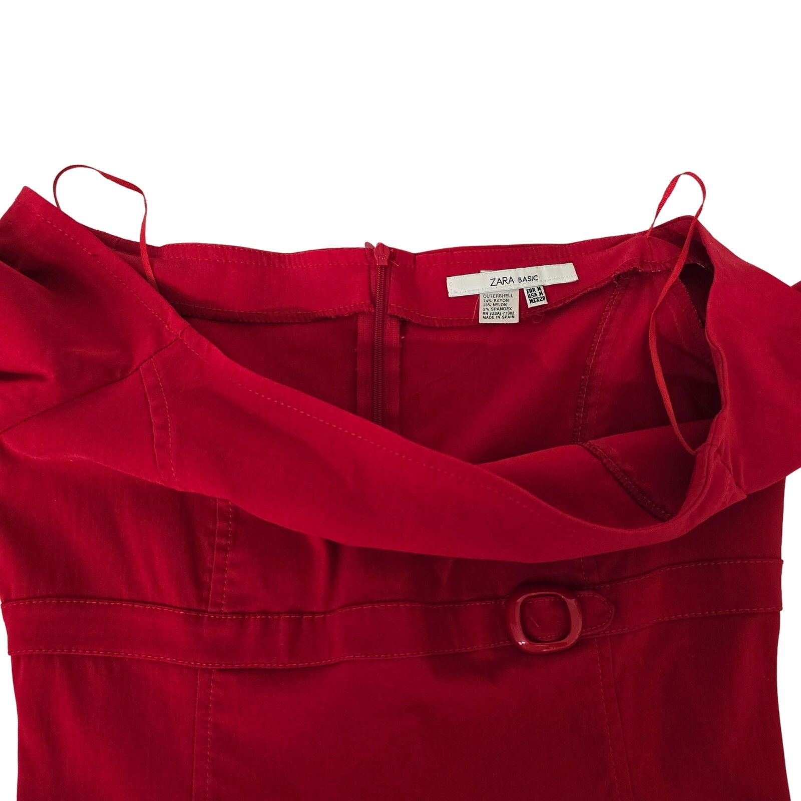 Zara ZARA Dress Empire Waist Belt Buckle On Off Shoulder M Size M / US 6-8 / IT 42-44 - 12 Thumbnail
