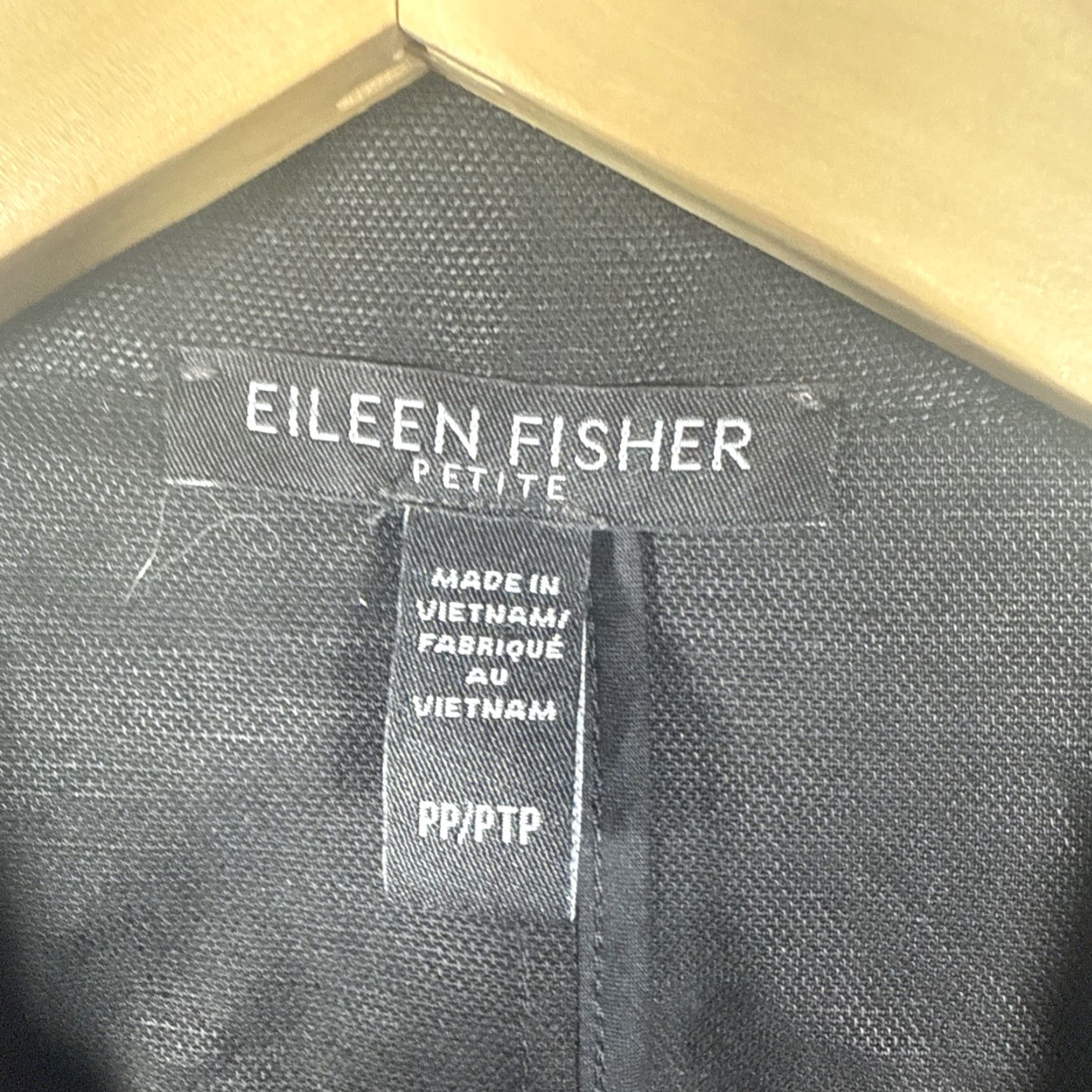 Eileen Fisher Eileen Fisher Blazer Coat Womens Black Linen Blend Size P Small Size S / US 4 / IT 40 - 3 Thumbnail