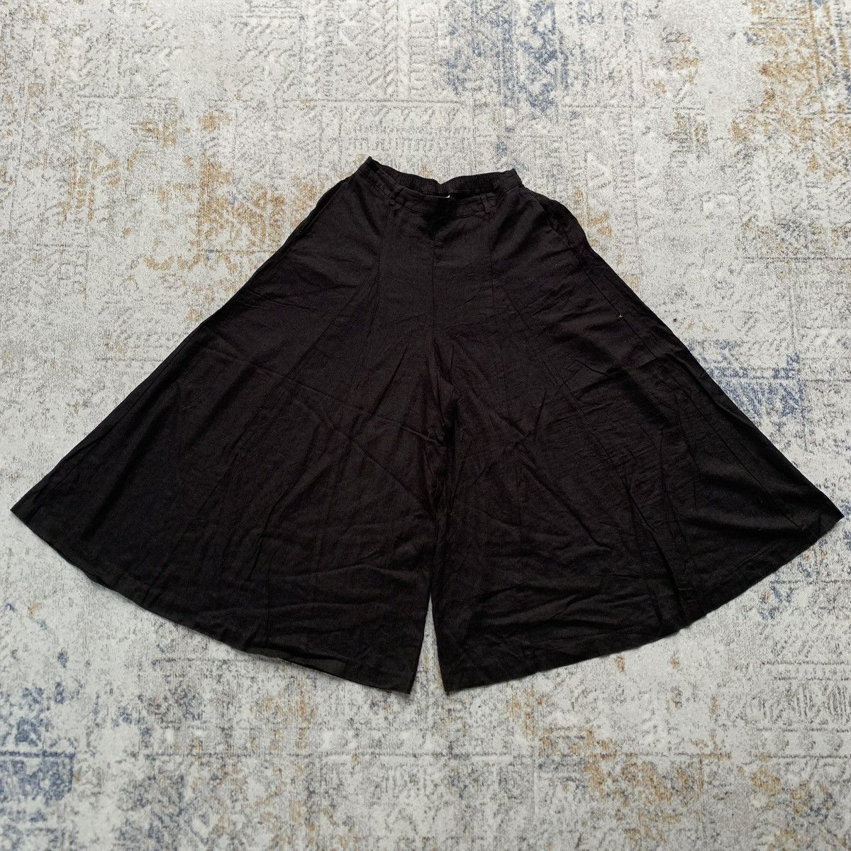 Japanese Brand × Vintage Rare Japanese Niko And... Yohji Style Hakama Linen Pants Size US 32 / EU 48 - 1 Thumbnail