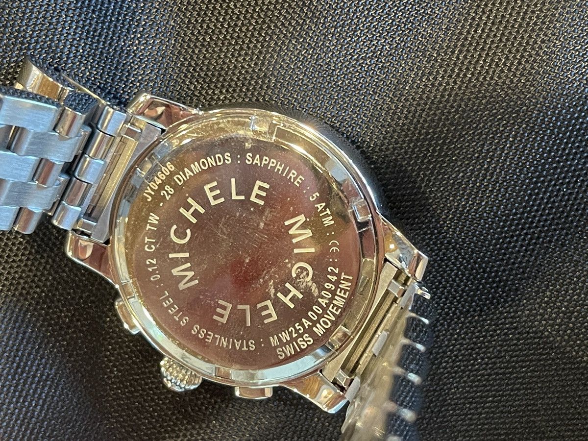 Other Michele 28 Diamonds Swiss Chronograph Silver Women's Watch Size ONE SIZE - 3 Thumbnail