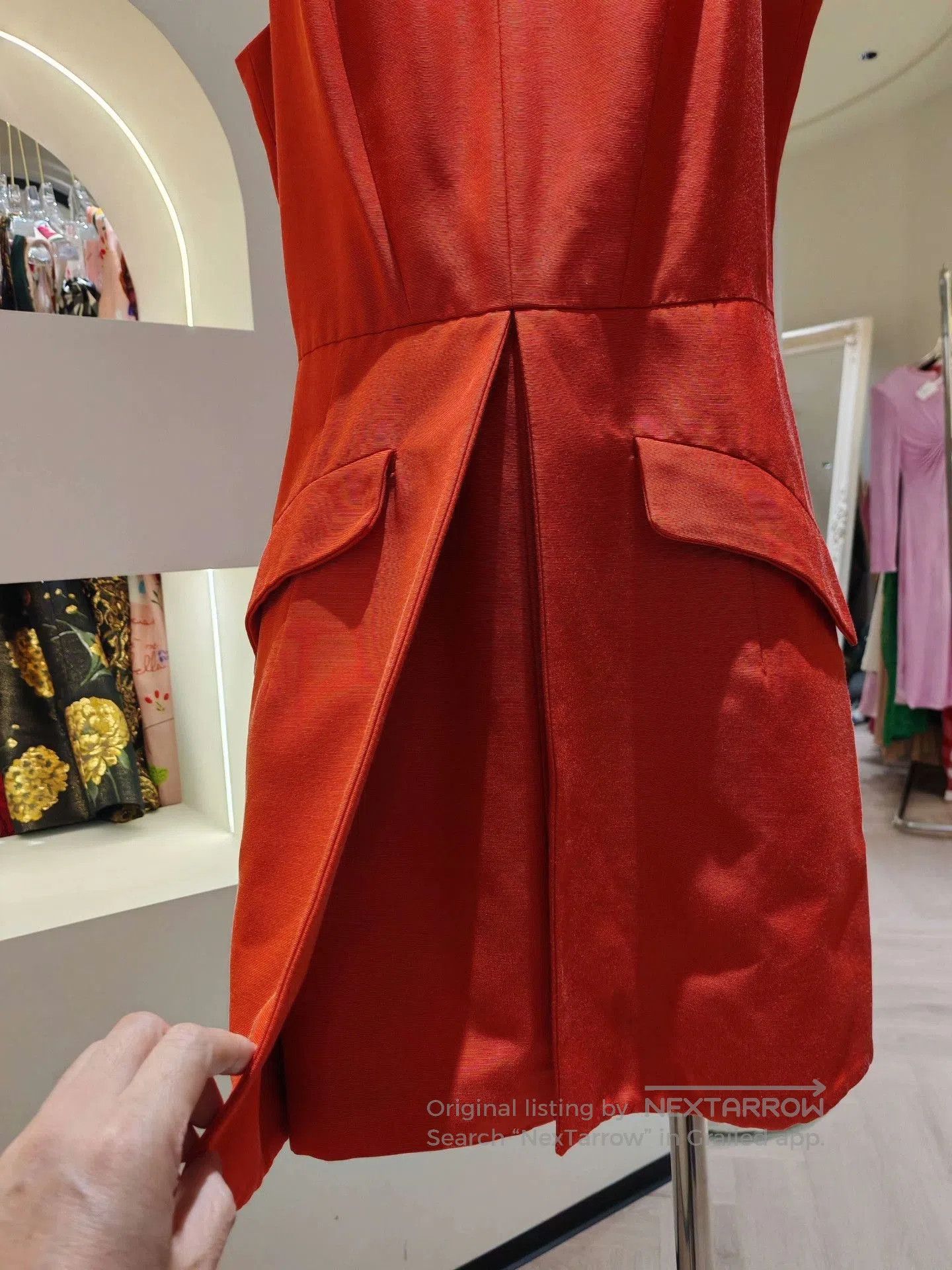 Alexander McQueen Alexander McQueen Orange Vest Dress. Size M / US 6-8 / IT 42-44 - 3 Thumbnail