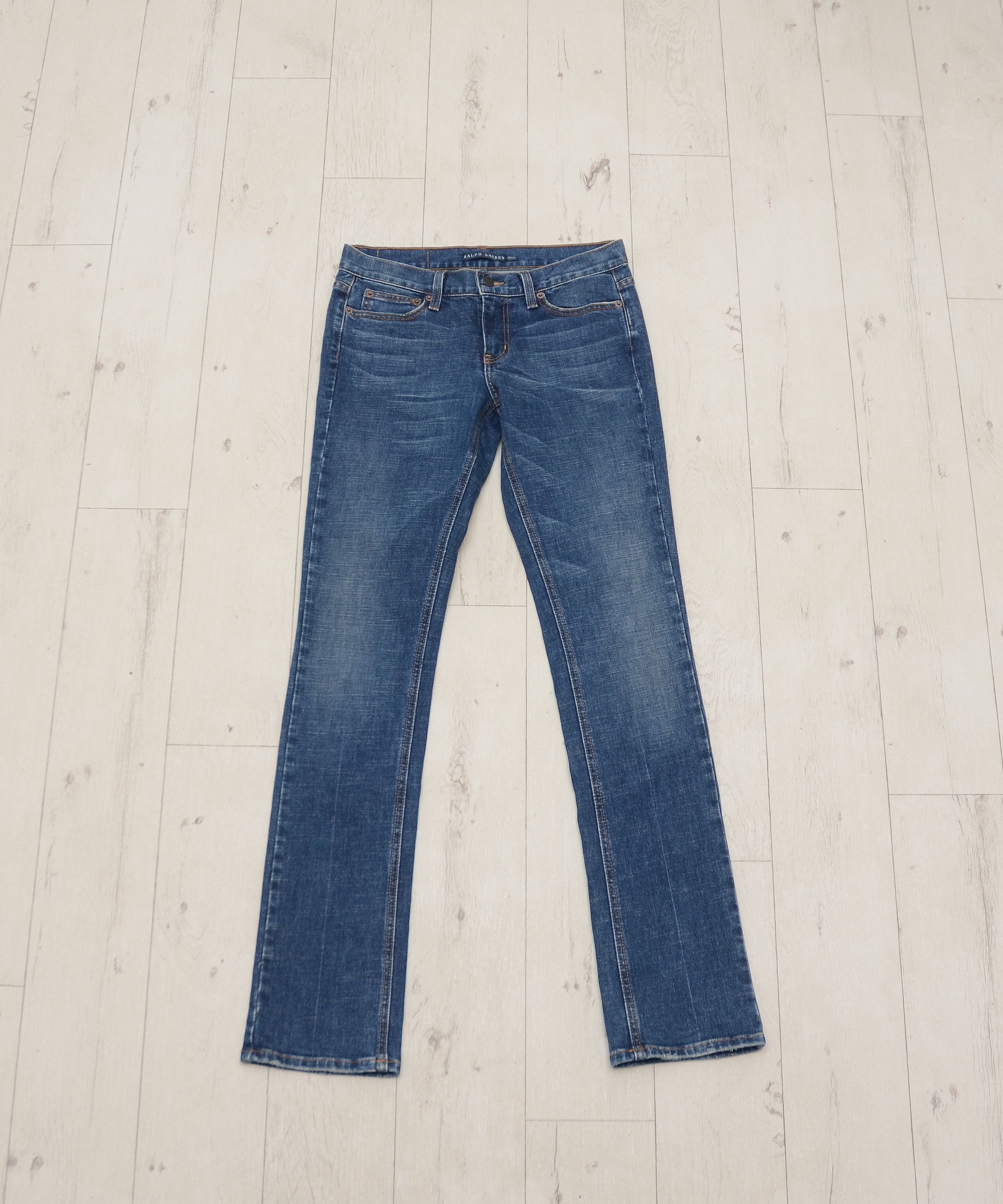 Polo Ralph Lauren × Vintage Vintage Flared Polo Ralph Lauren Dungarees Denim Pants Y2K Size 28" / US 6 / IT 42 - 1 Thumbnail