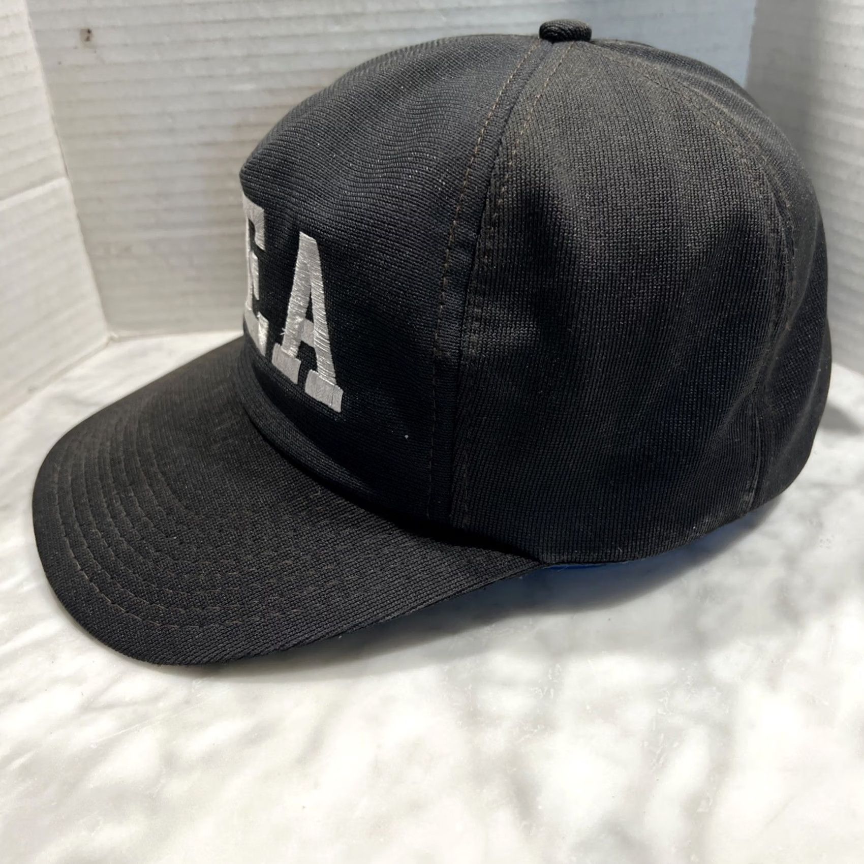 Vintage VINTAGE DEA Hat USA Law Enforcement Strapback Cap Made Old Used Stains Size ONE SIZE - 3 Thumbnail