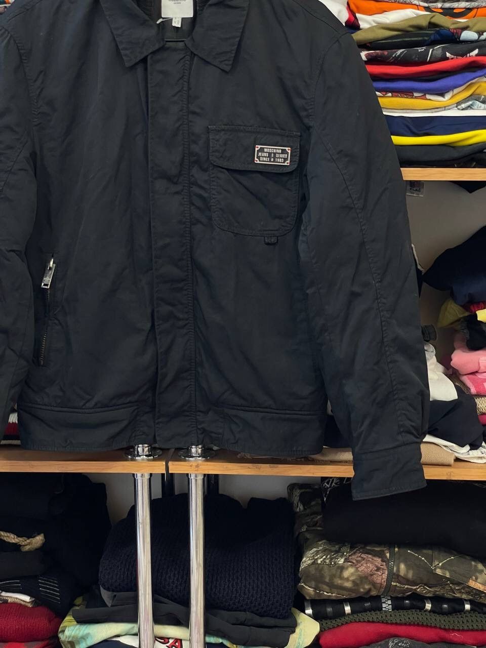 Moschino Vintage Moschino Jeans Bomber Jacket Black Size M Size US M / EU 48-50 / 2 - 6 Thumbnail