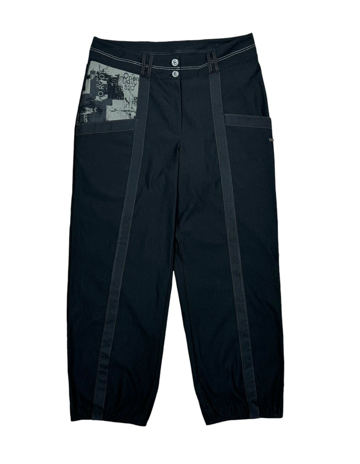 Designer E-Avant Garde Baggy Cotton-Spandex Pants size 3 Size 29" - 11 Thumbnail