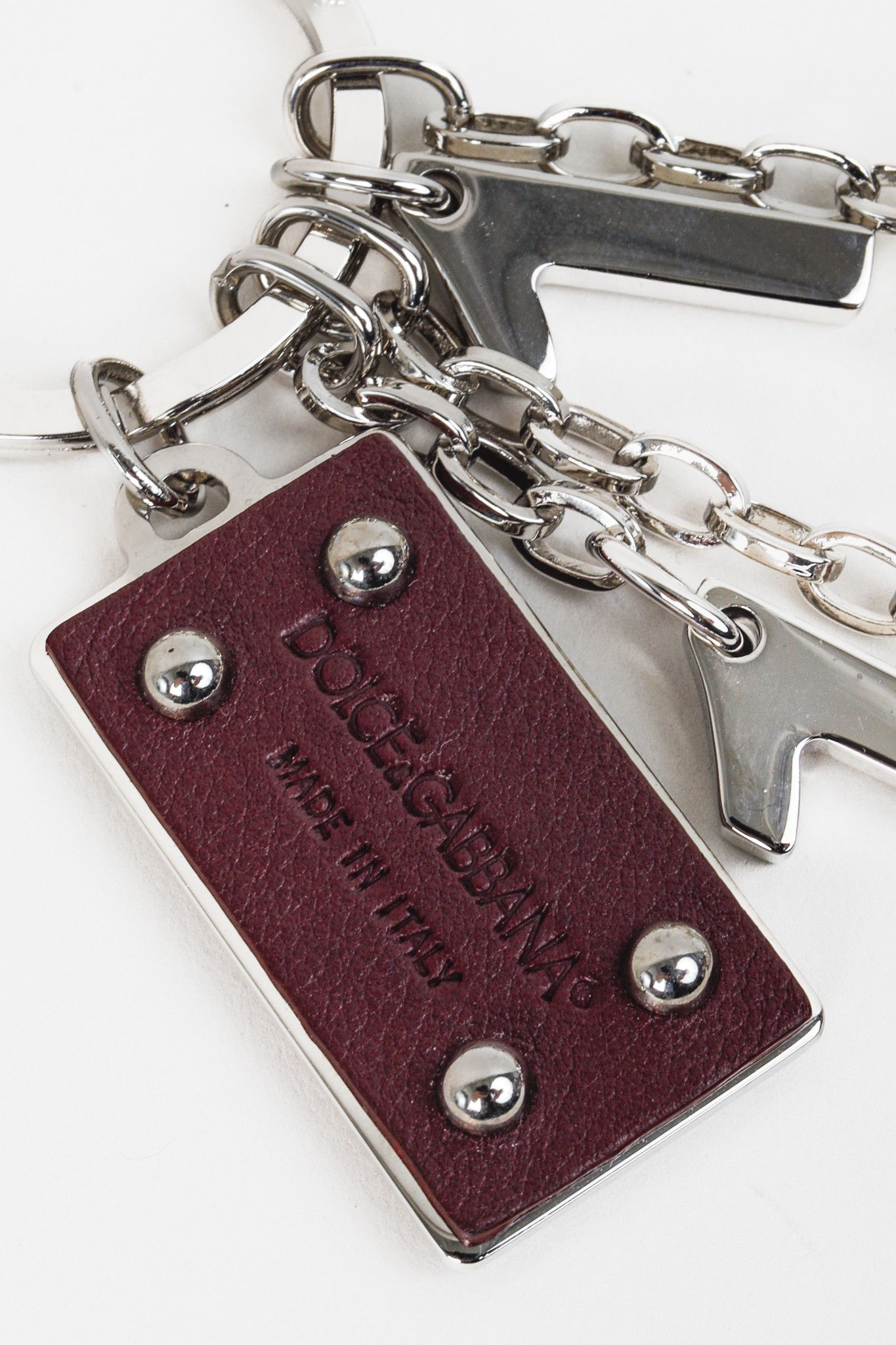 Dolce & Gabbana Dolce & Gabbana Number Silver Bag Charm Key Ring Size ONE SIZE - 2 Thumbnail