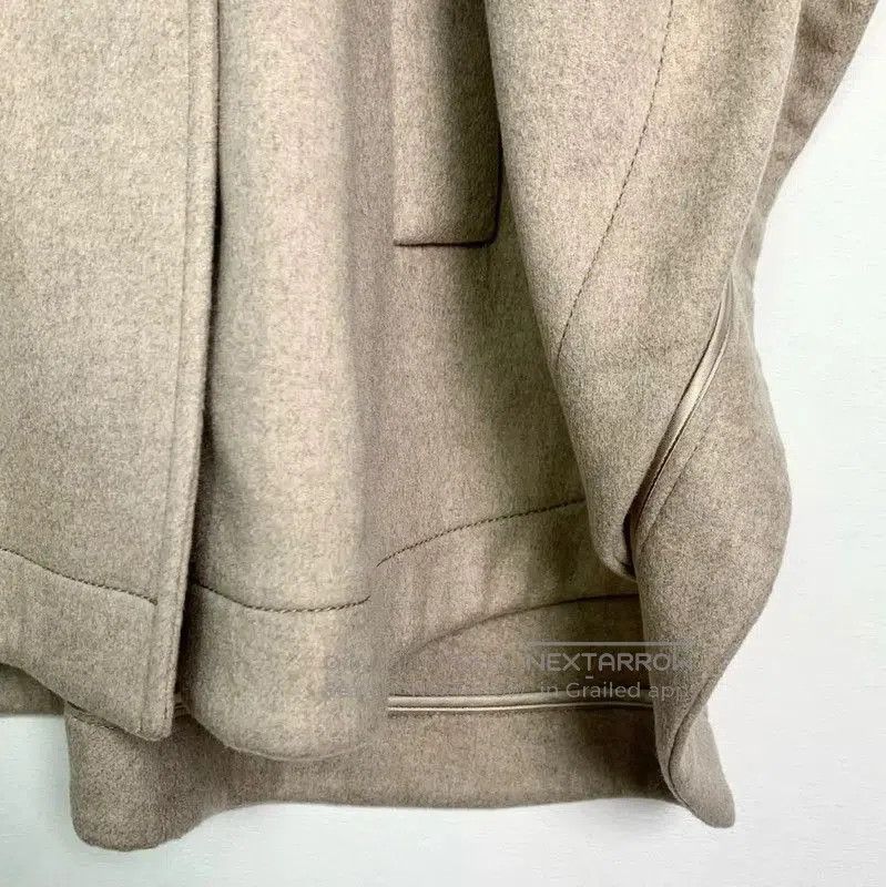 Max Mara MaxMara Beige Cotton Women's Overcoat . Size XXS / US 00 / IT 34 - 4 Thumbnail