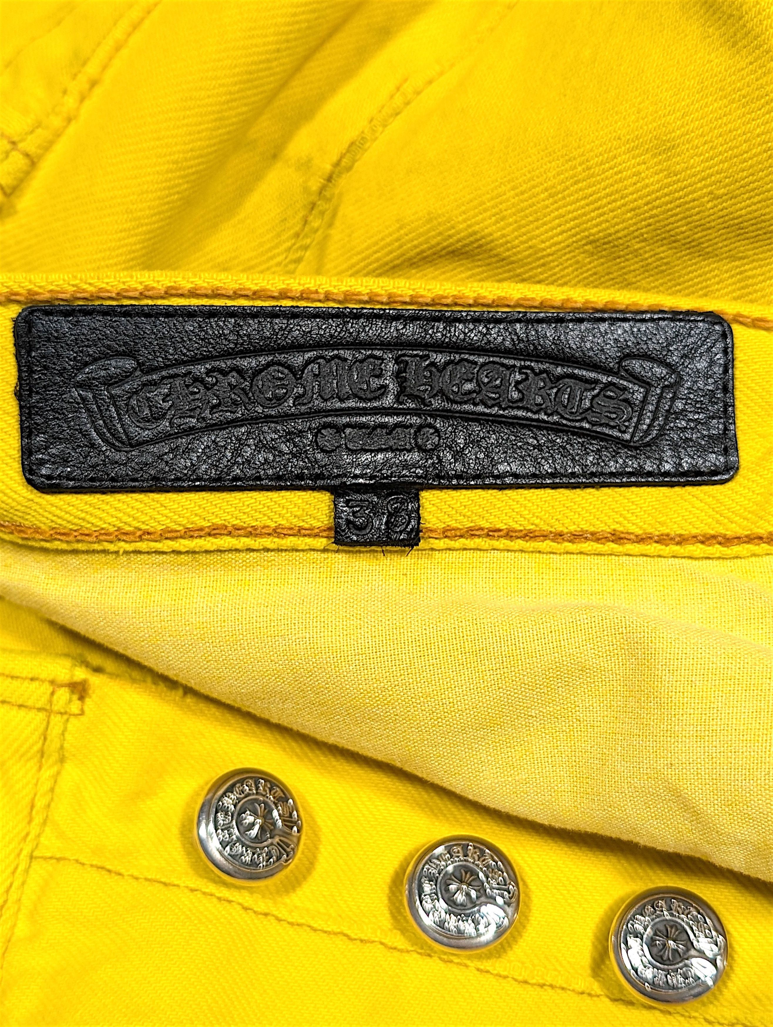 Chrome Hearts Chrome Hearts 2025 Yellow Vegas Cross Patch Levis Jeans Size US 38 / EU 54 - 8 Thumbnail