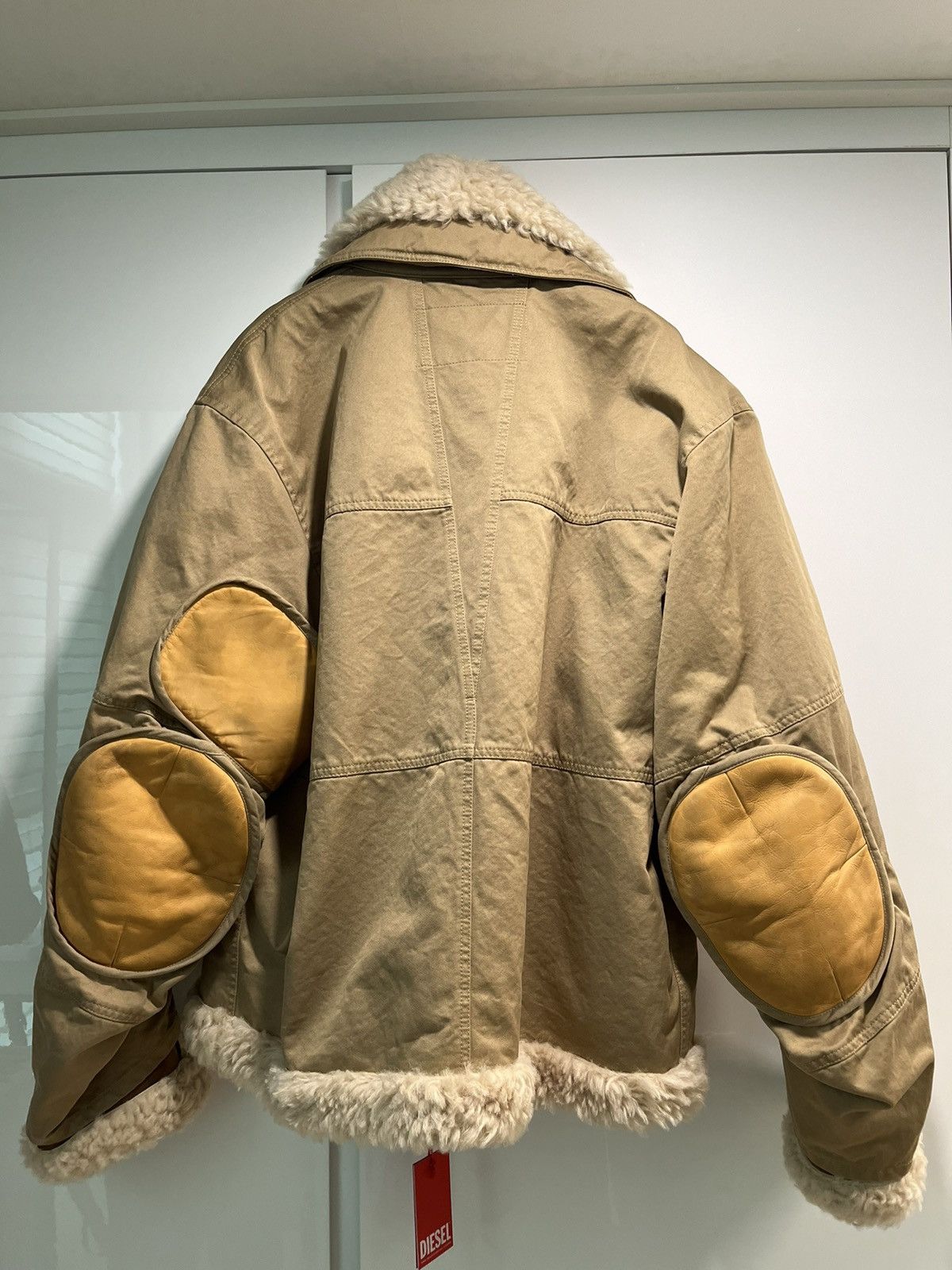 Diesel Diesel W-Dieter shearling-collar coat Size US M / EU 48-50 / 2 - 2 Thumbnail