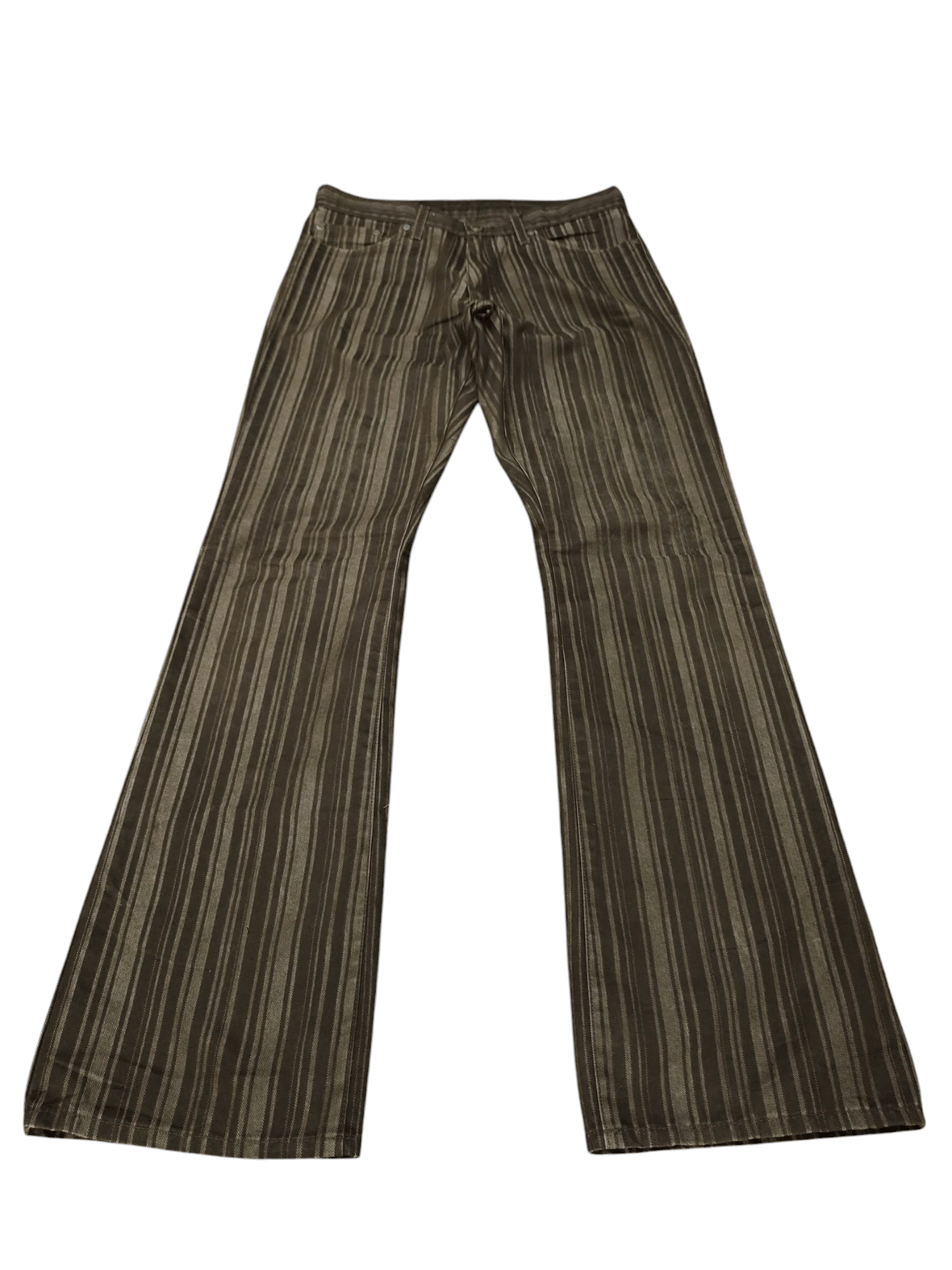 semanticdesign Flare Pants Semantic Design Japan Striped Denim Bootcut Lgb Size US 30 / EU 46 - 4 Thumbnail
