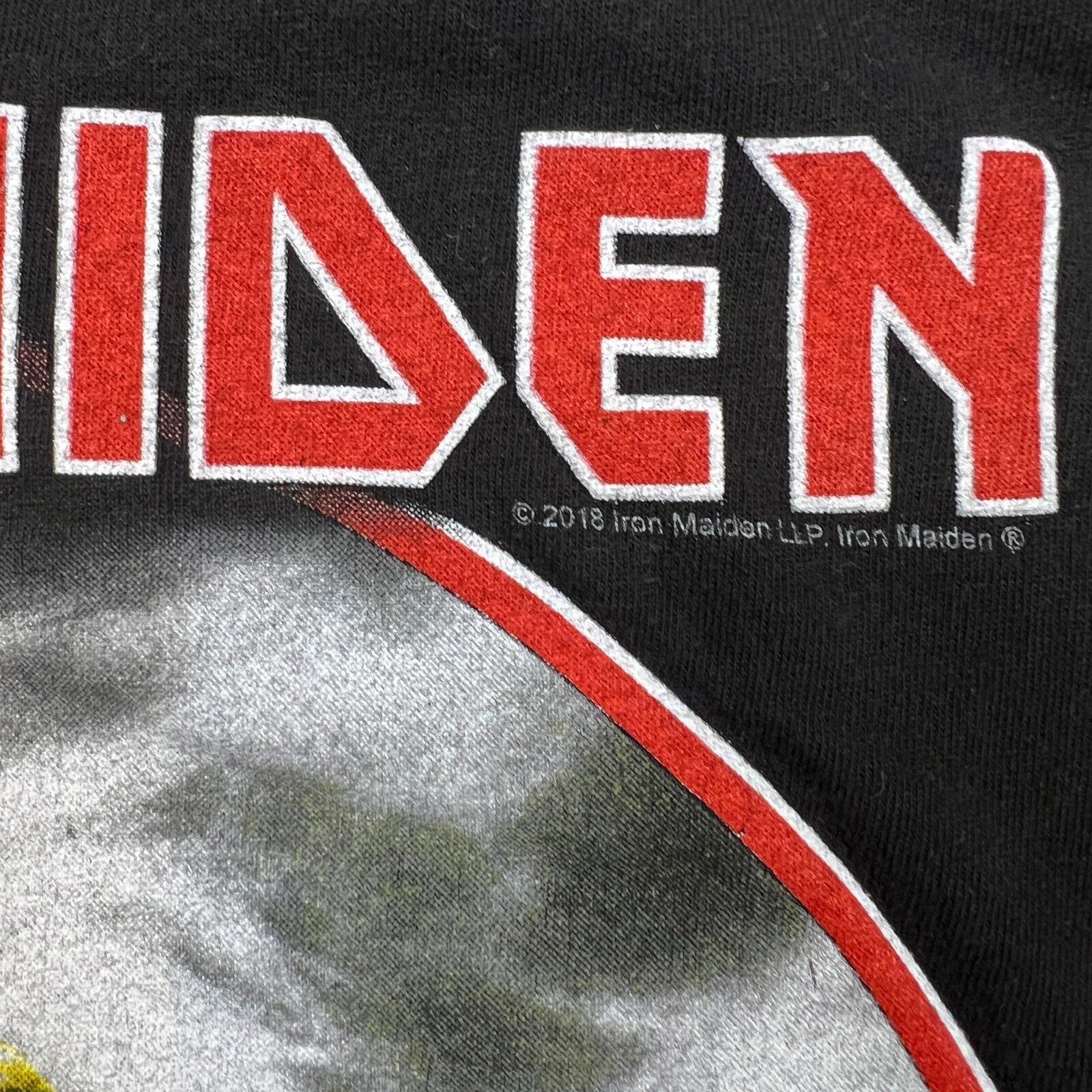 Band Tees × Iron Maiden × Vintage 2018 Iron Maiden T Shirt Medium California Highway Band Tee Size US M / EU 48-50 / 2 - 4 Thumbnail