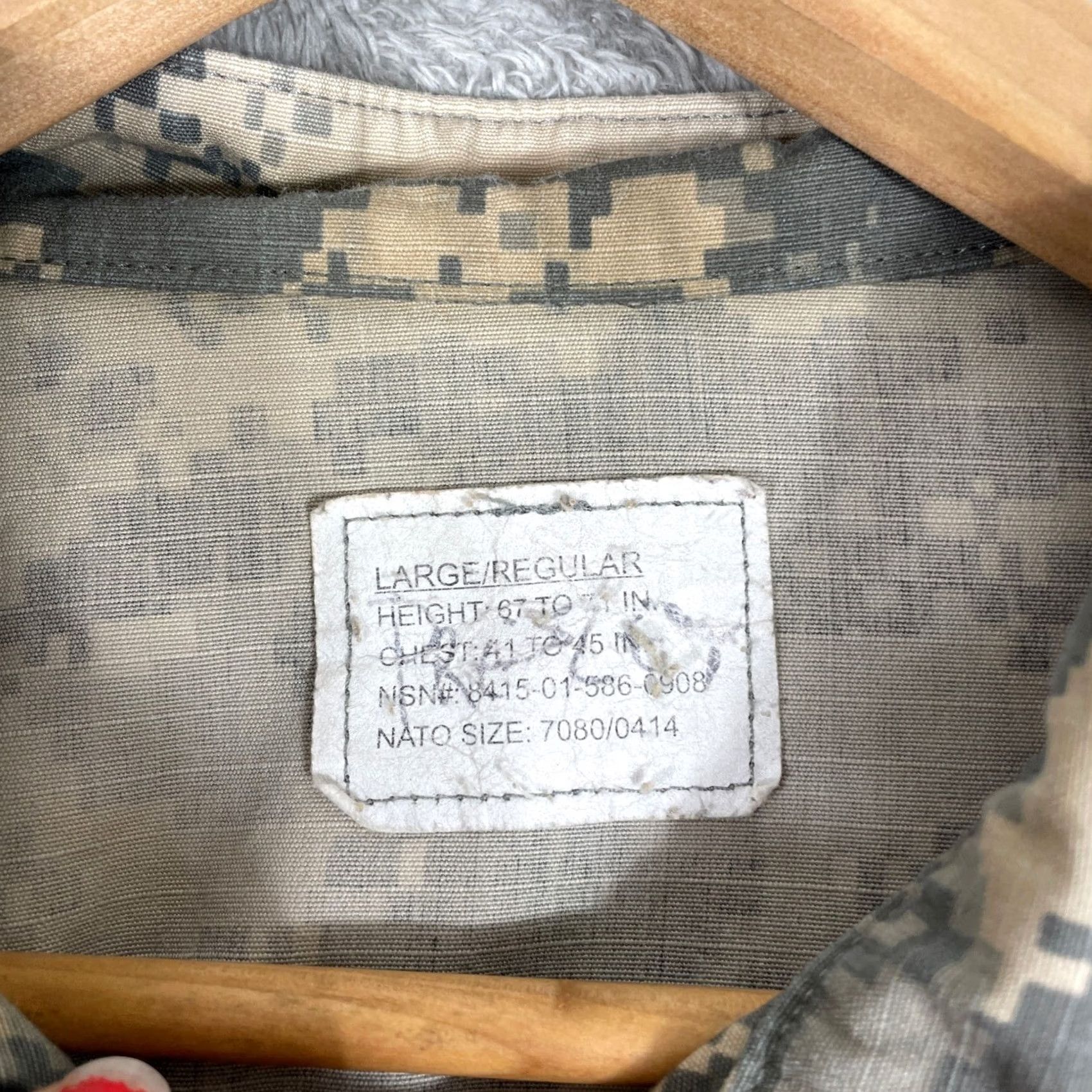 Vintage VINTAGE US Army Combat Uniform Jacket Mens L Gray Digital Camo ACU Field Coat Size US L / EU 52-54 / 3 - 3 Thumbnail