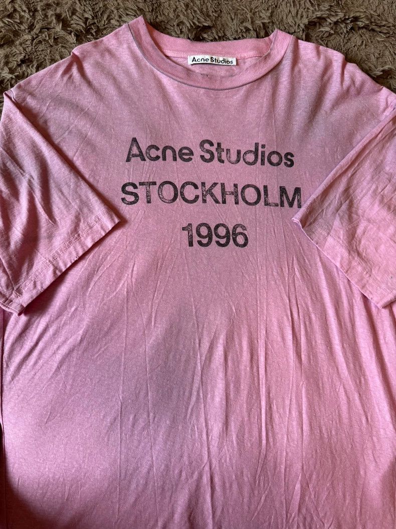 Acne Studios Acne Studios Dirty pink letter short-sleeved shirt Size XS / US 0-2 / IT 36-38 - 2 Thumbnail