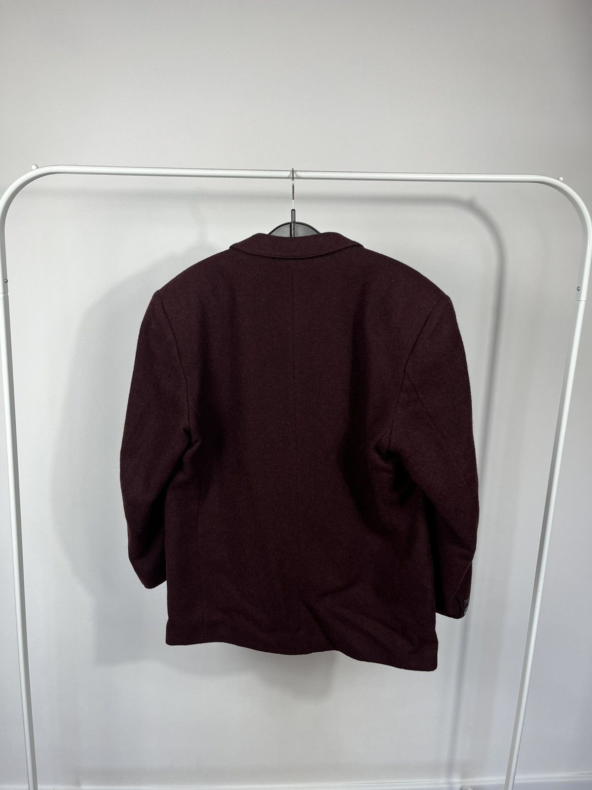 Other Vintage Burgundy Wool Double Breasted Mens Blazer Size 42R - 10 Thumbnail