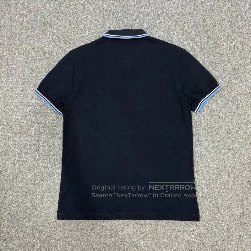 Prada Prada Men's Blue Cotton Polo Shirt. Size US M / EU 48-50 / 2 - 2 Thumbnail