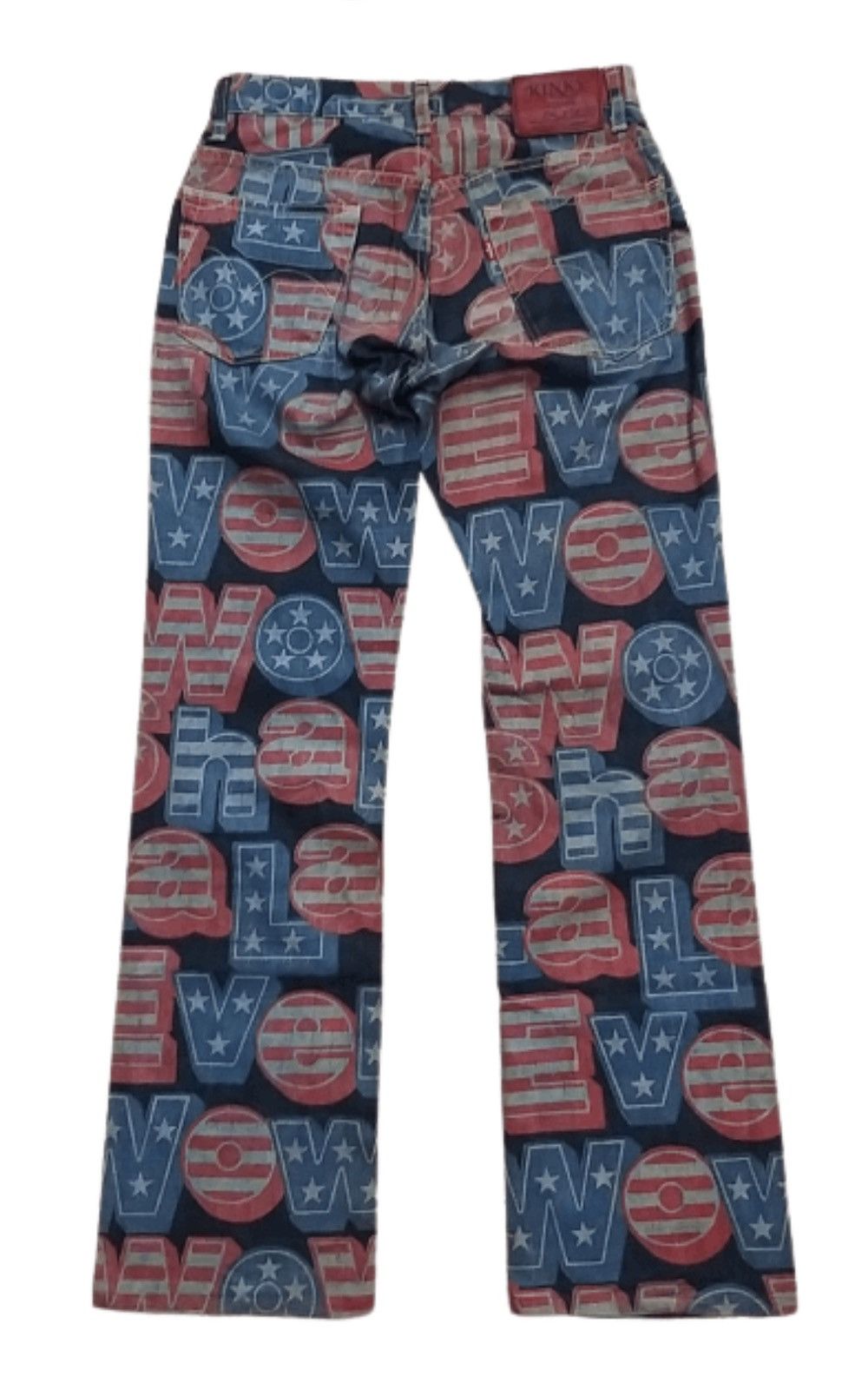 Hysteric Glamour RARE🔥VINTAGE HYSTERIC GLAMOUR KINKY ALL PRINT FLARED JEANS Size US 29 - 3 Thumbnail
