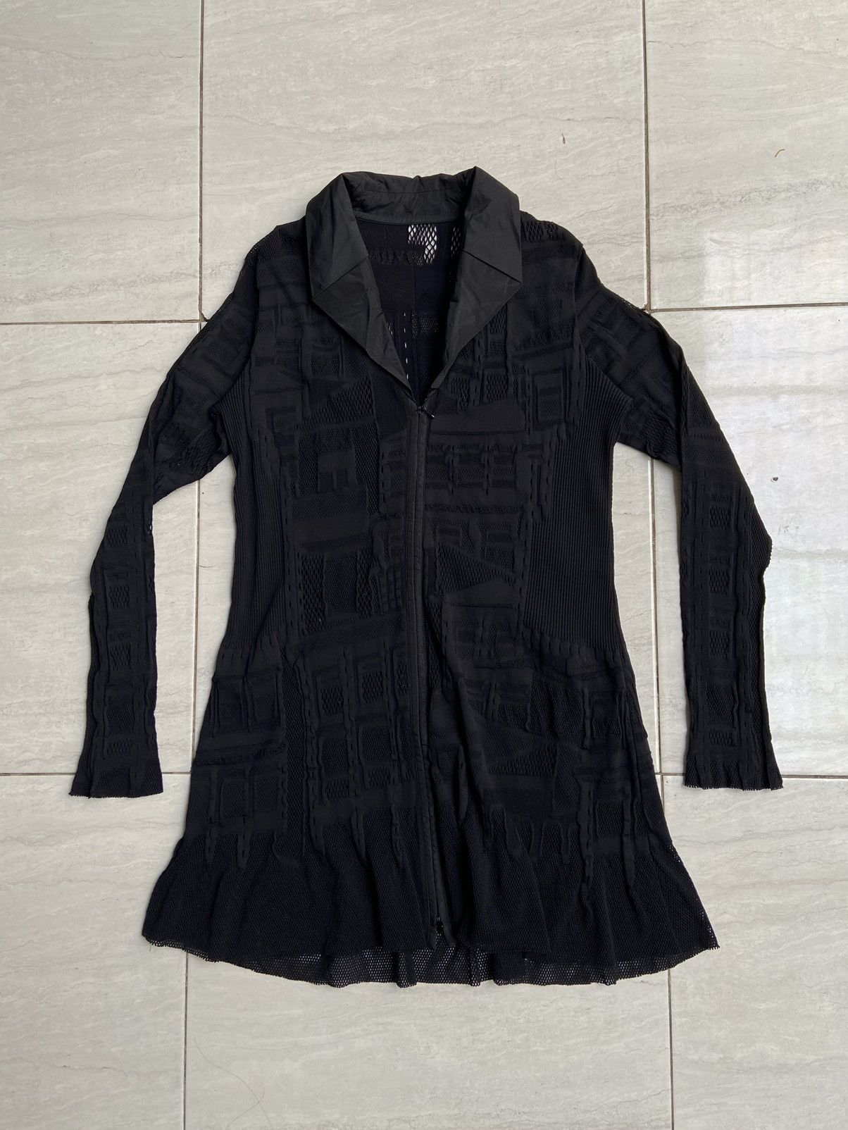 Hiroko Koshino Homme Hiroko Koshino Black Zipper Shirt Size US S / EU 44-46 / 1 - 6 Thumbnail