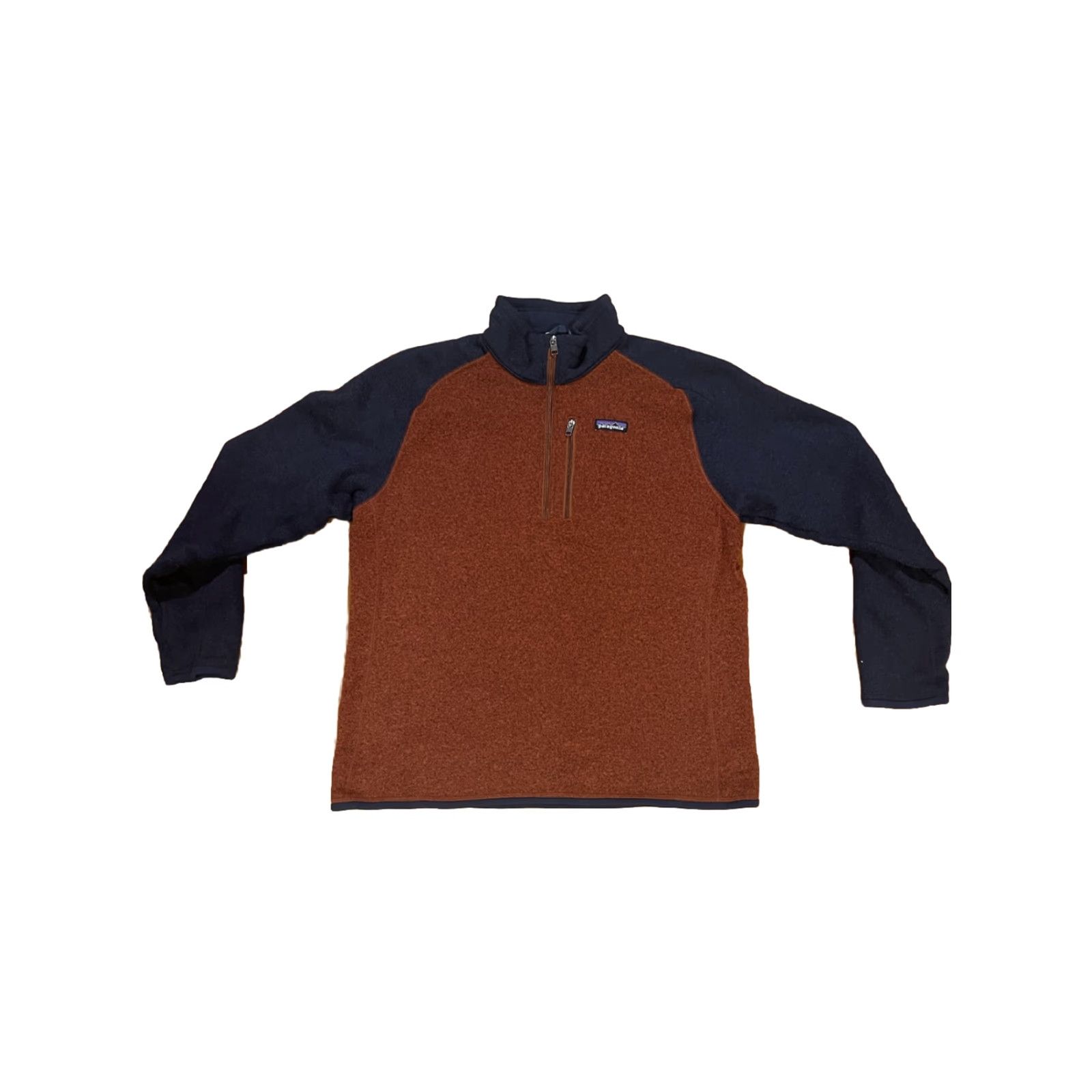 Patagonia PATAGONIA Better Sweater 1/4 Zip Knit Poly Sweater MENS L Red 2 Tone Jacket Vintage No Size US L / EU 52-54 / 3 - 2 Thumbnail