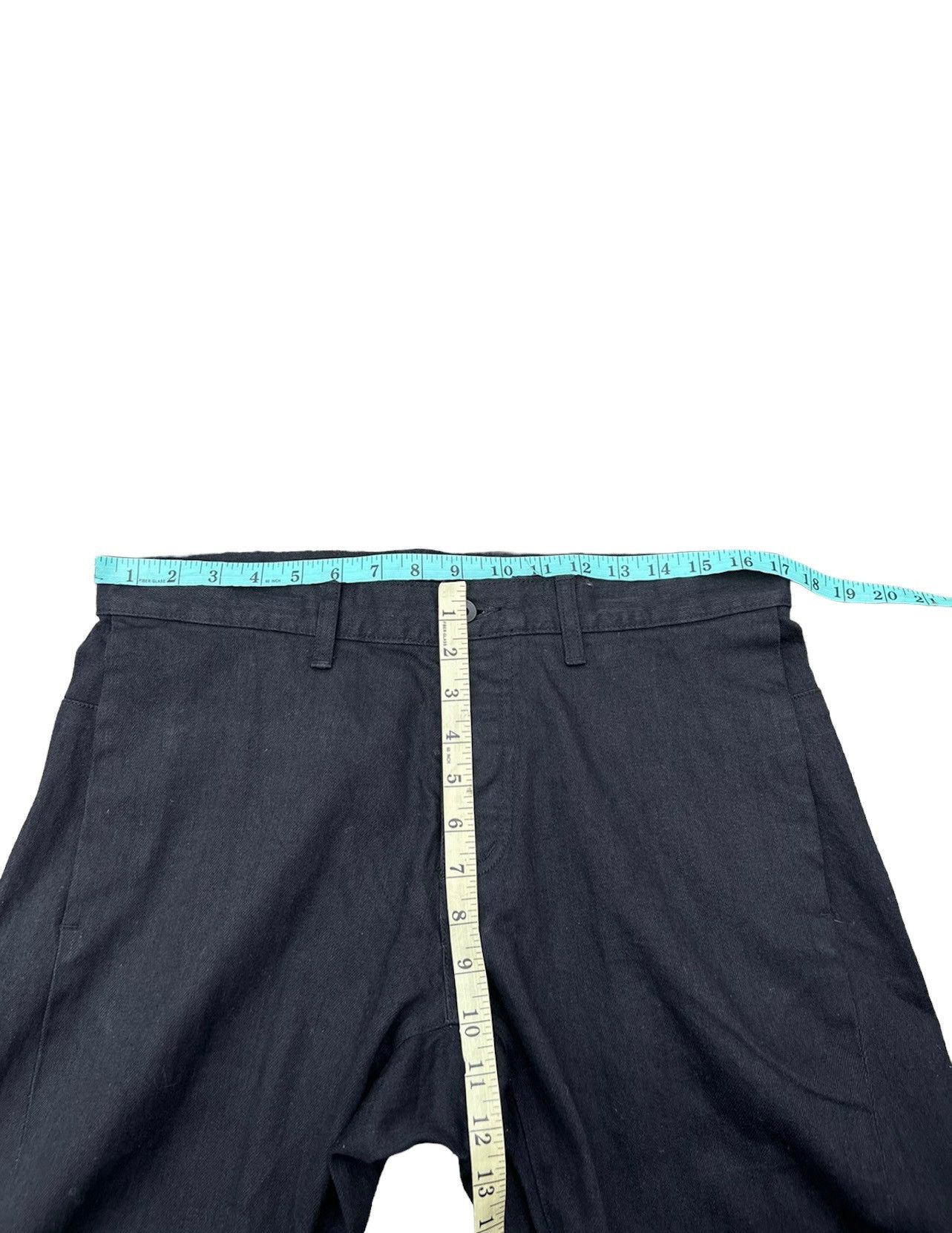 Shellac Shellac Japan Twisted Leg Dark Black Denim Pant Size US 34 / EU 50 - 3 Thumbnail