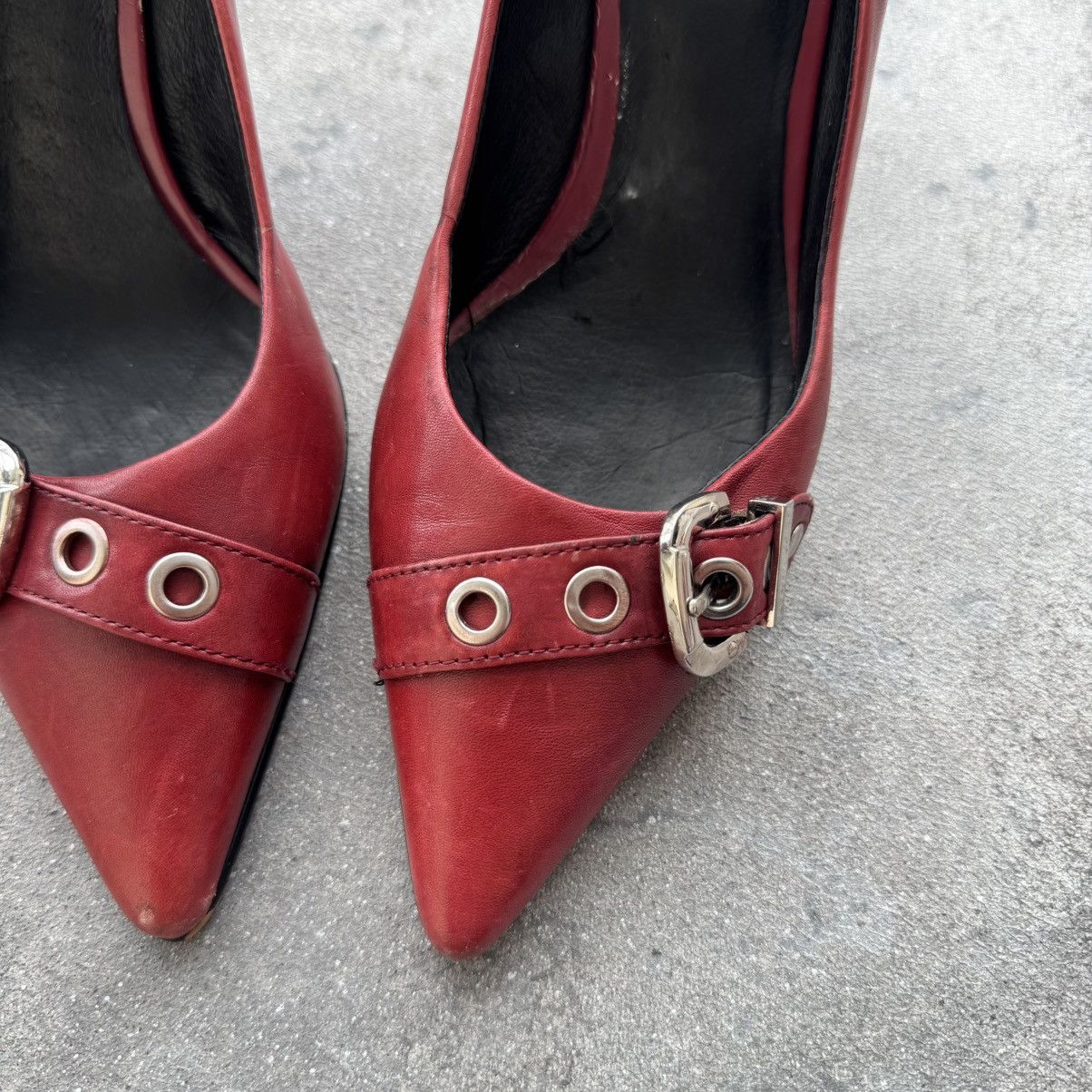 Other Cyber Y2K Riot Hardcore Style Vintage Leather Spike Heels Size US 7 / IT 37 - 7 Thumbnail