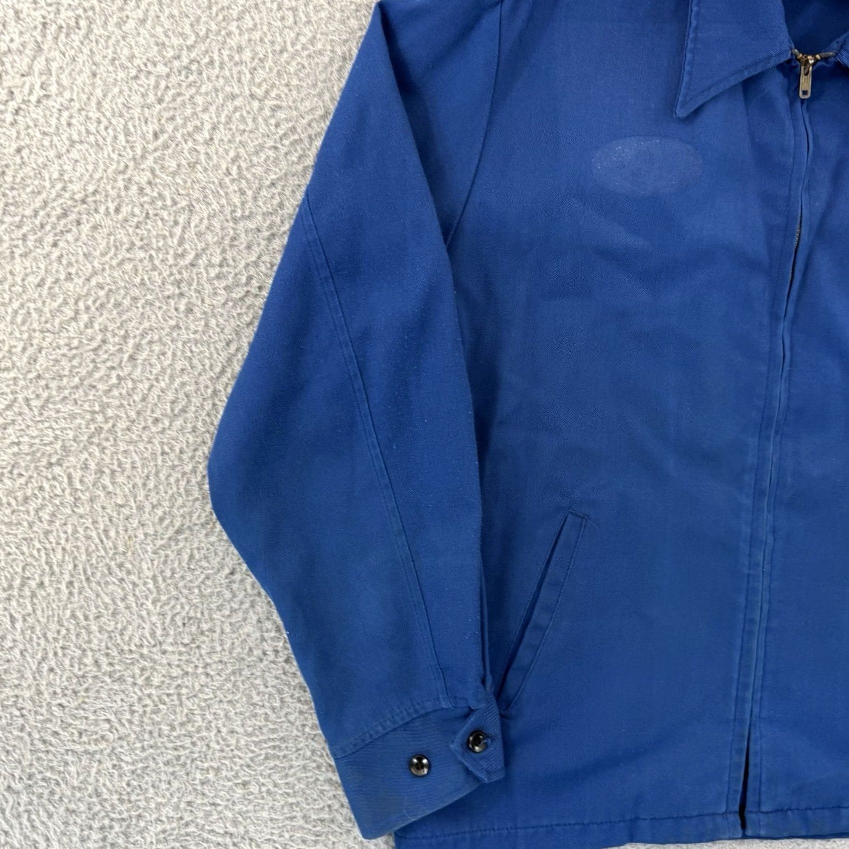 Vintage VINTAGE Pepsi Jacket Mens M Blue 70s Delivery Driver Employee Coat Workwear Bomber Jacket Full Zip Cotton Blend Canvas Logo Zipper Mid-Length Size US M / EU 48-50 / 2 - 4 Thumbnail