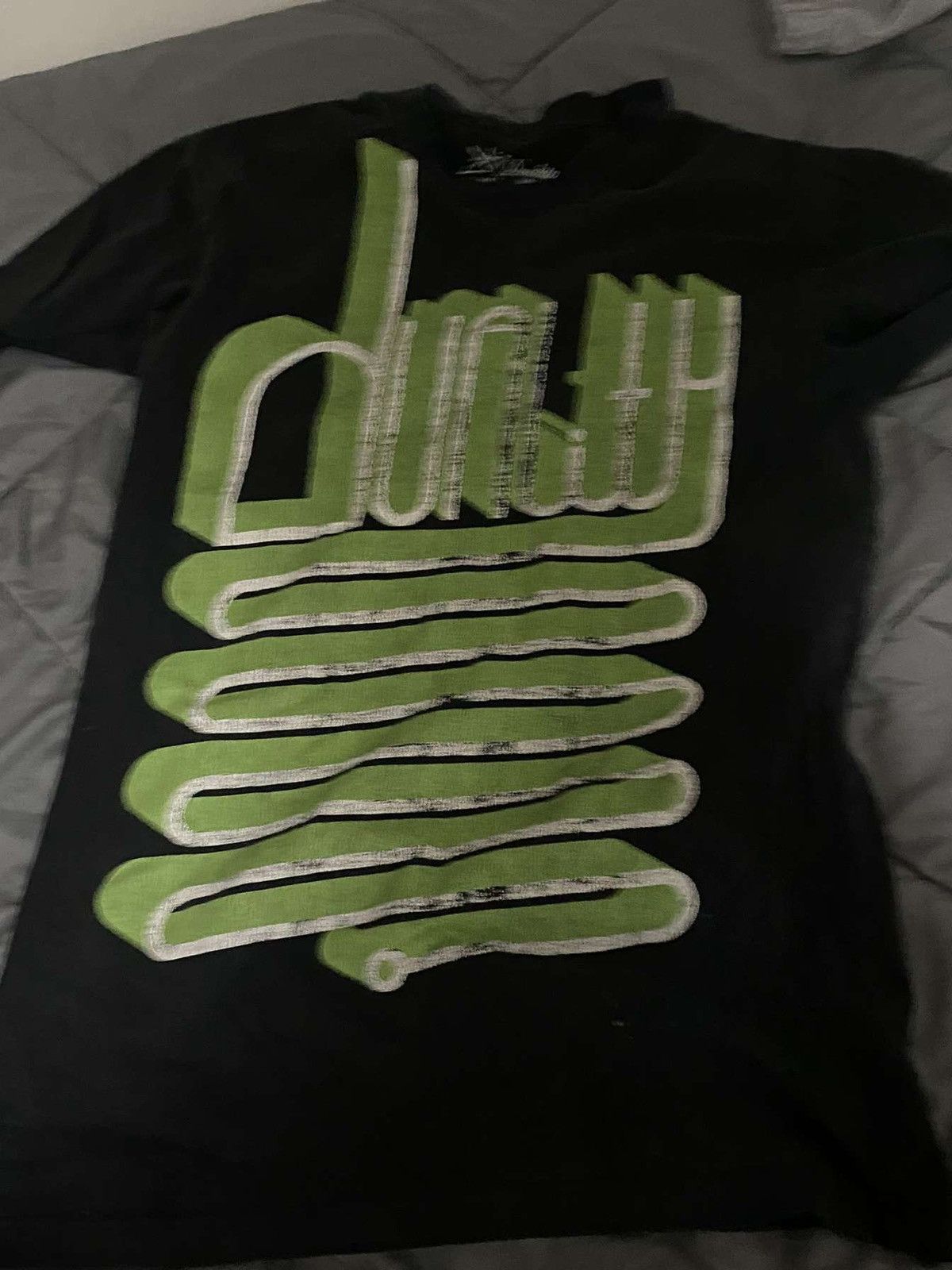 Vintage Black shirt with green saying “duality” Size US L / EU 52-54 / 3 - 1 Thumbnail