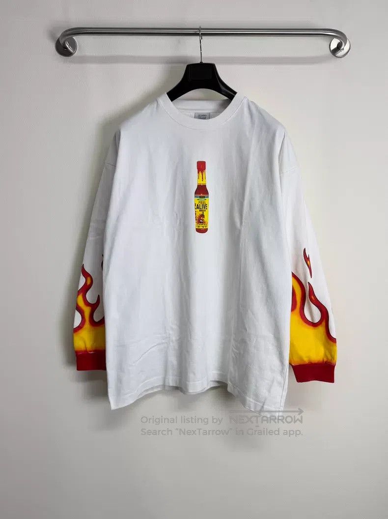 Vetements VETEMENTS Flame Chili Oil White Long Sleeve Size US L / EU 52-54 / 3 - 1 Thumbnail