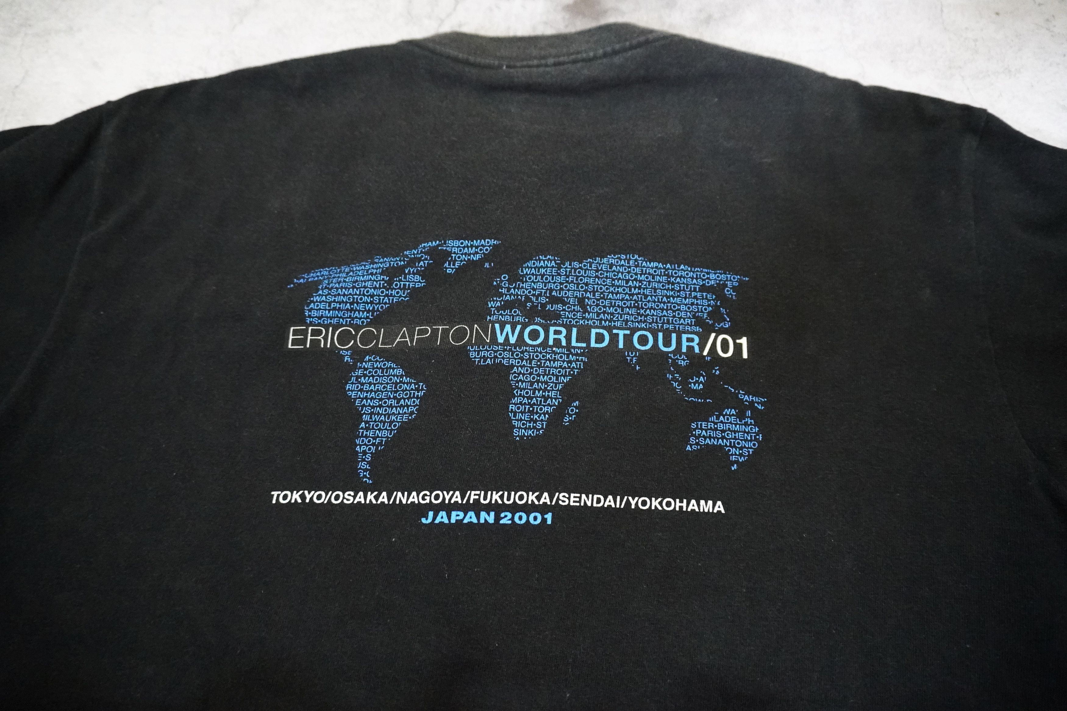 Band Tees Vintage 2001 Eric Clapton Japan Tour T-Shirt Large Size US L / EU 52-54 / 3 - 6 Thumbnail