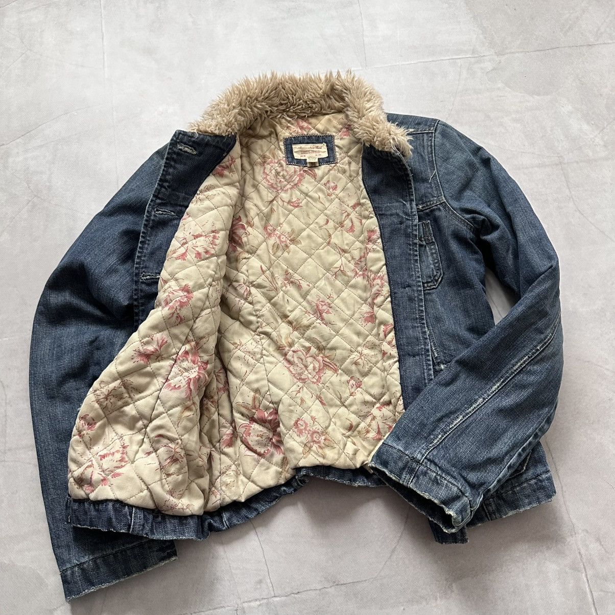 Hysteric Glamour × Undercover Abercrombie Fitch Napoleon Military Denim Jacket Fur Trim Size M / US 6-8 / IT 42-44 - 10 Thumbnail