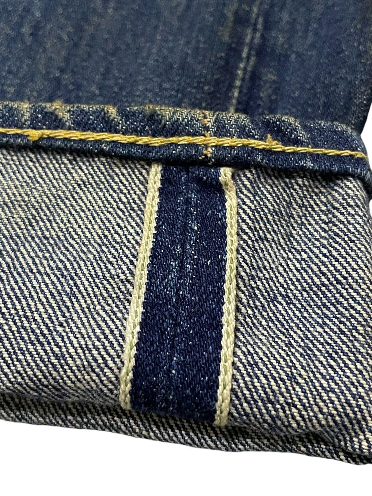 Kapital × Sugar Cane × Toyo Enterprises Vintage Sugar Canes 140z Hemp Green Selvedge Mud Wash Jeans Size US 29 - 11 Thumbnail
